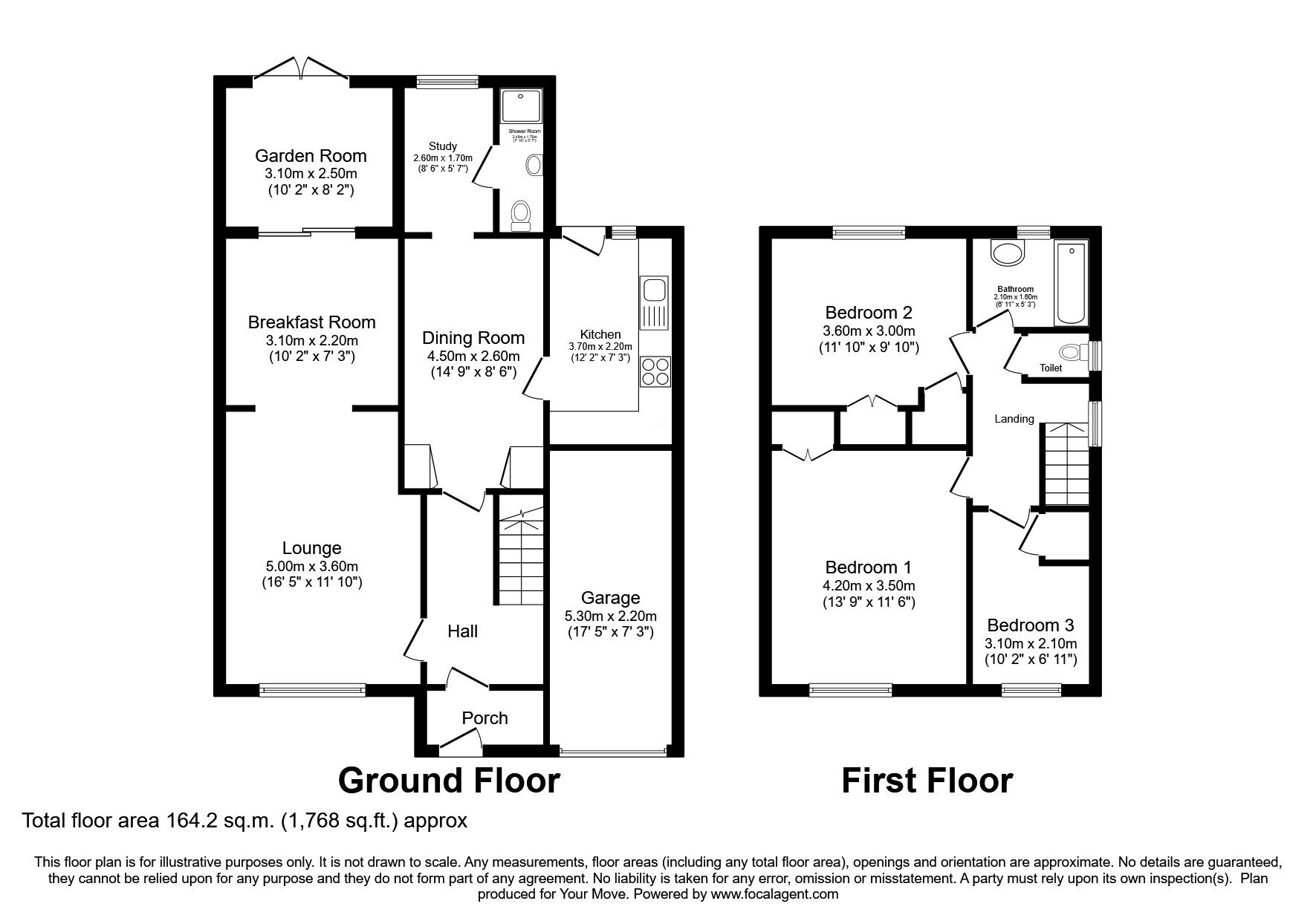 Floorplan of 3 bedroom Detached House for sale, Buckinghamshire Road, Durham, DH1
