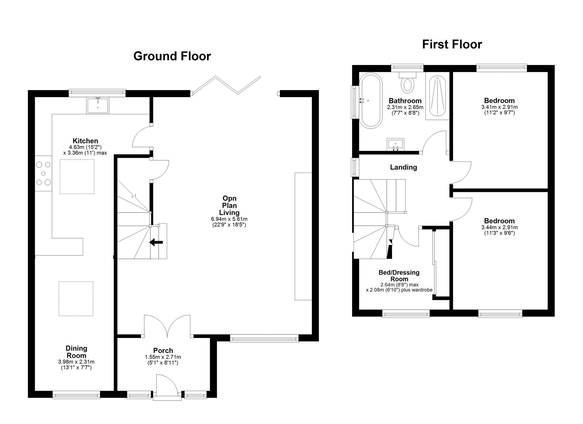 Floorplan of 3 bedroom Detached House for sale, Alder Close, Hetton-le-Hole, Tyne and Wear, DH5