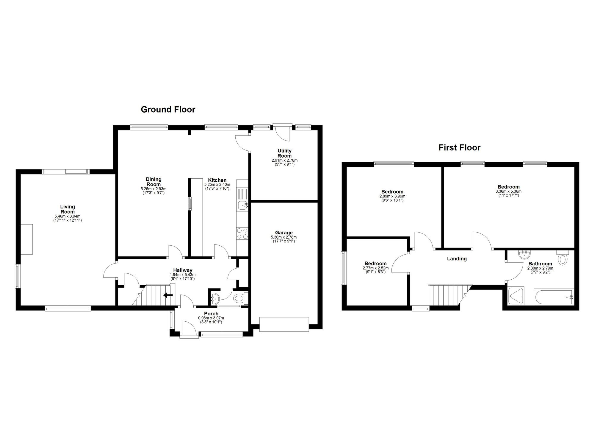Floorplan of 3 bedroom Link Detached House for sale, The Oval, Dairy Lane, Houghton Le Spring, Tyne and Wear, DH4