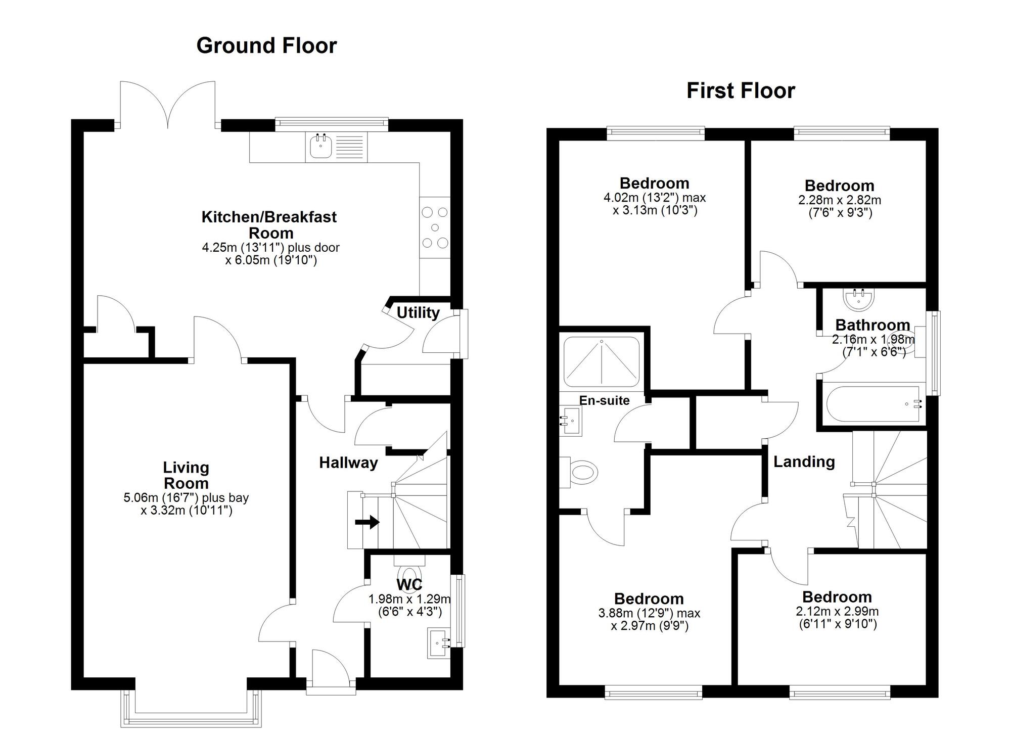 Floorplan of 4 bedroom Detached House for sale, Wingate Grange, Houghton Le Spring, Tyne and Wear, DH4