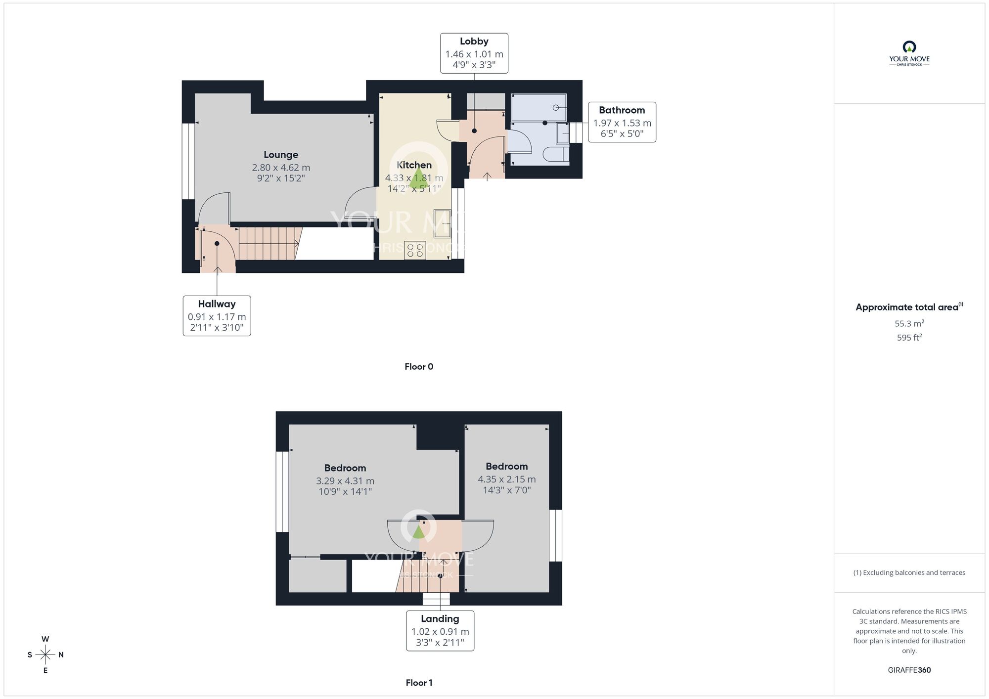 Floorplan of 2 bedroom Semi Detached House to rent, Gray Avenue, Murton, Durham, SR7