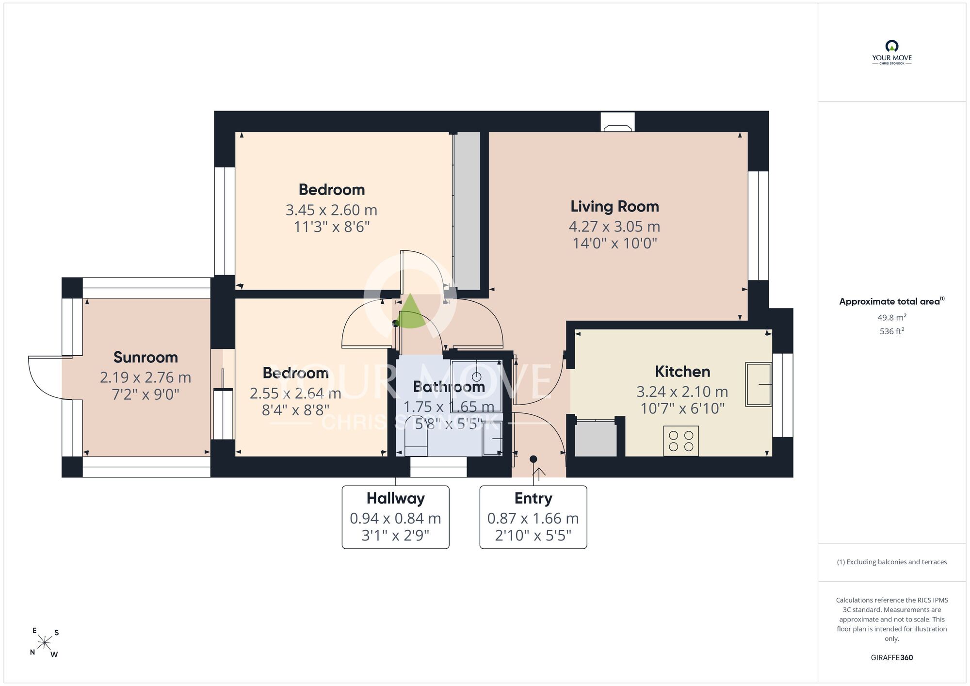 Floorplan of 2 bedroom Semi Detached Bungalow for sale, Pinedale Drive, South Hetton, Durham, DH6