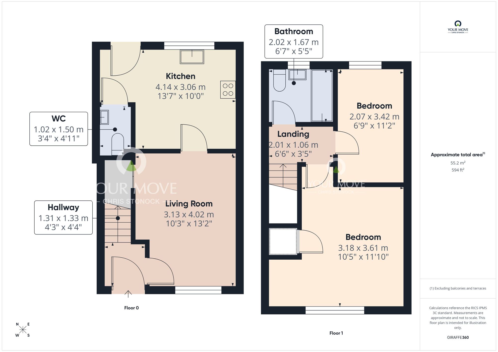Floorplan of 2 bedroom Semi Detached House for sale, Great Lime Road, Hetton-le-Hole, Tyne and Wear, DH5