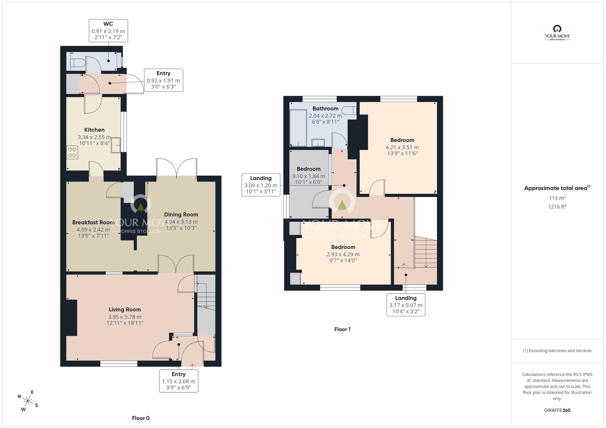 Floorplan of 3 bedroom Detached House for sale, Byron Terrace, Houghton Le Spring, Tyne and Wear, DH5