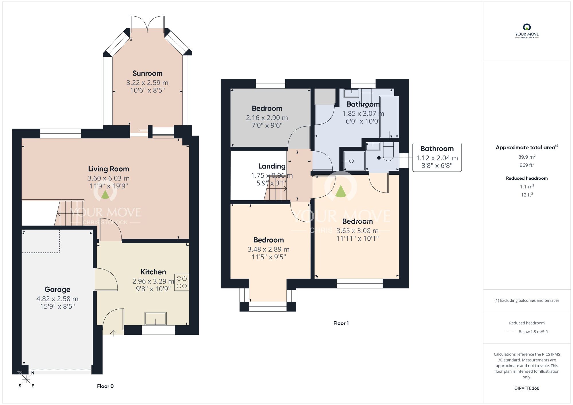 Floorplan of 3 bedroom Semi Detached House for sale, Trinity Park, Houghton Le Spring, Tyne and Wear, DH4