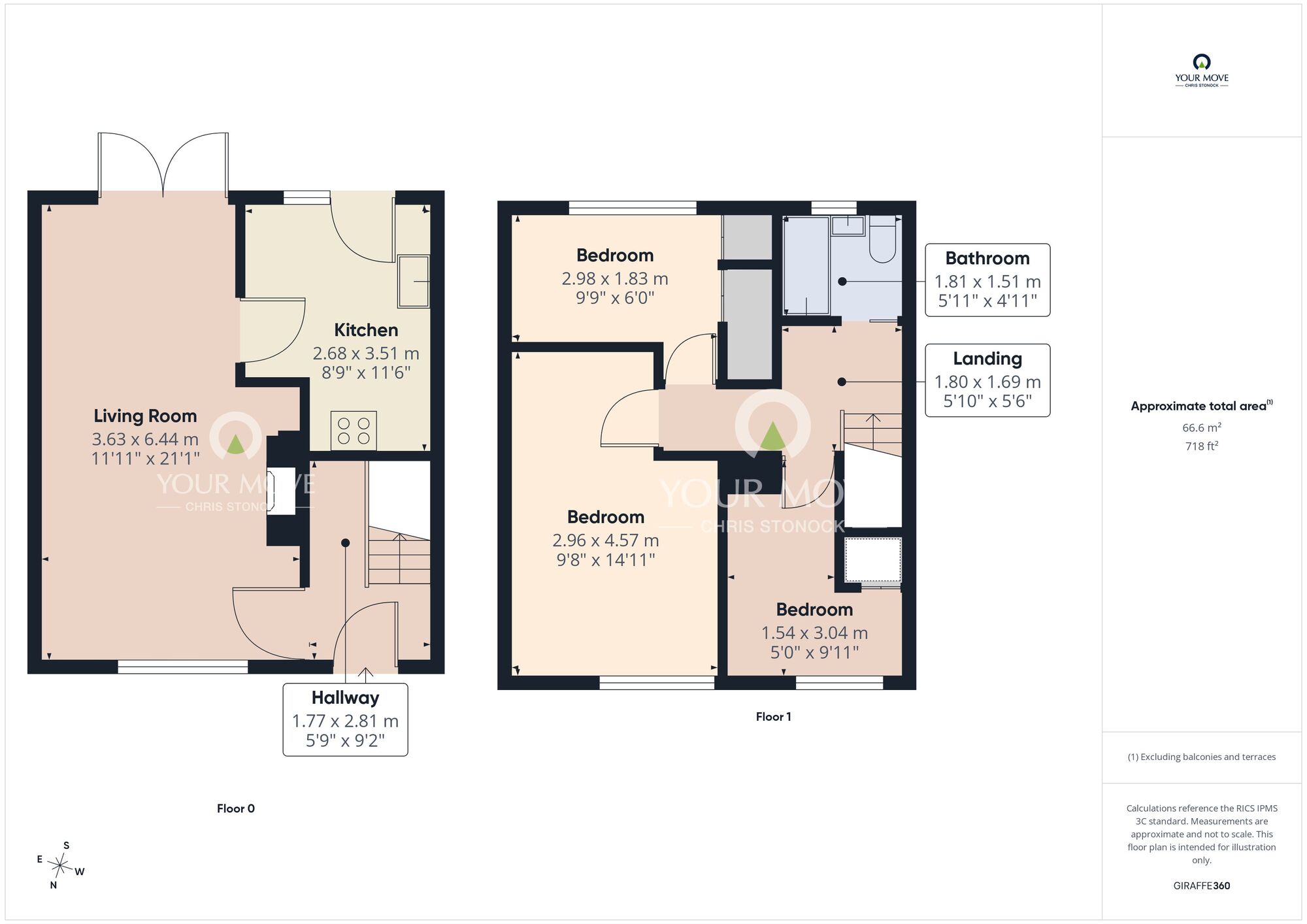 Floorplan of 3 bedroom Semi Detached House for sale, Newminster Close, Houghton Le Spring, Tyne and Wear, DH4