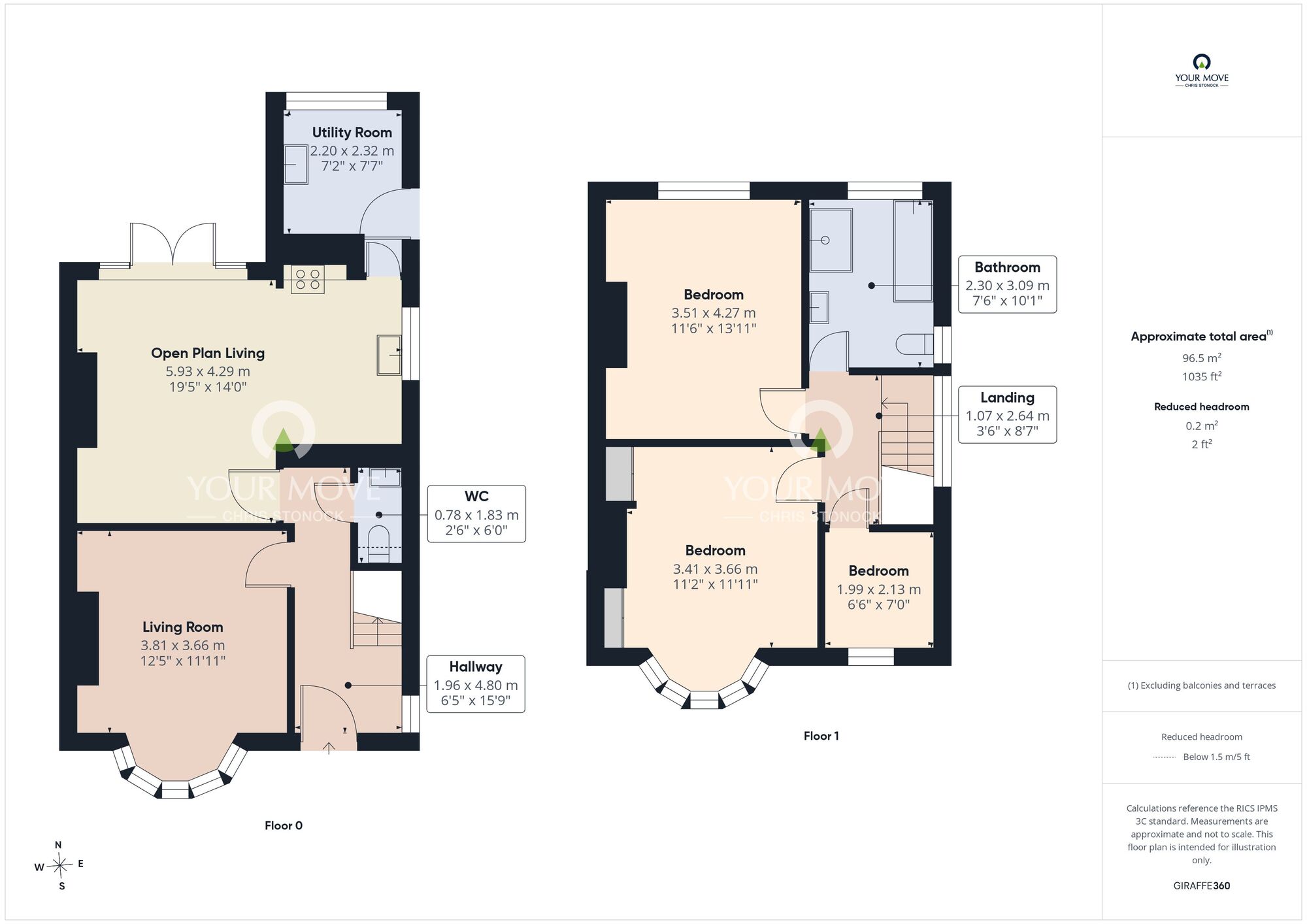 Floorplan of 3 bedroom Semi Detached House for sale, Linden Grove, Houghton Le Spring, Tyne and Wear, DH4