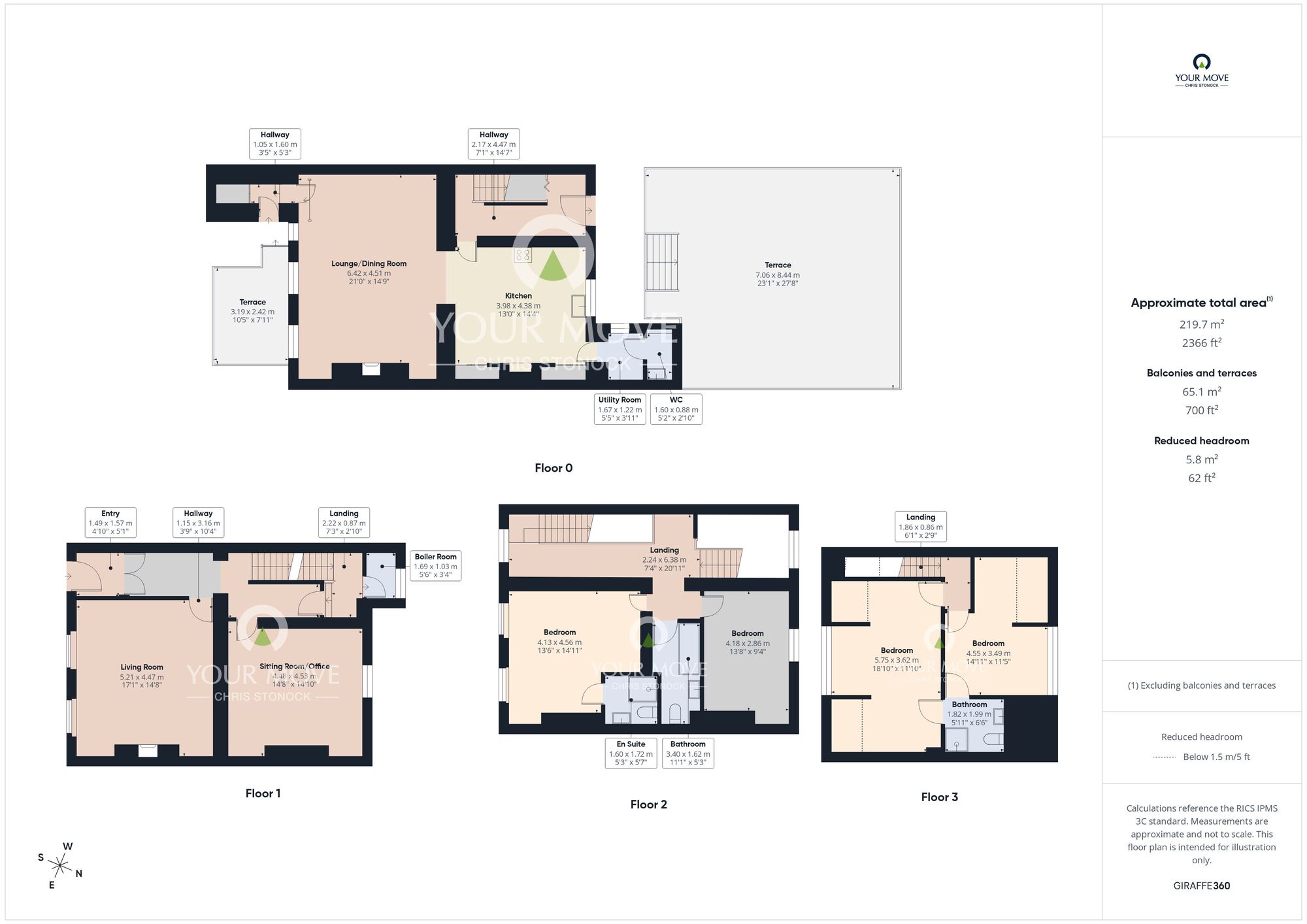 Floorplan of 4 bedroom Mid Terrace House for sale, Tempest Road, Seaham, Durham, SR7