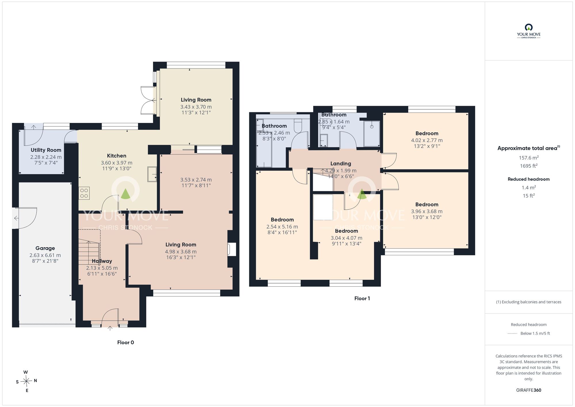 Floorplan of 4 bedroom Detached House for sale, Dixon Road, Houghton Le Spring, Tyne and Wear, DH5