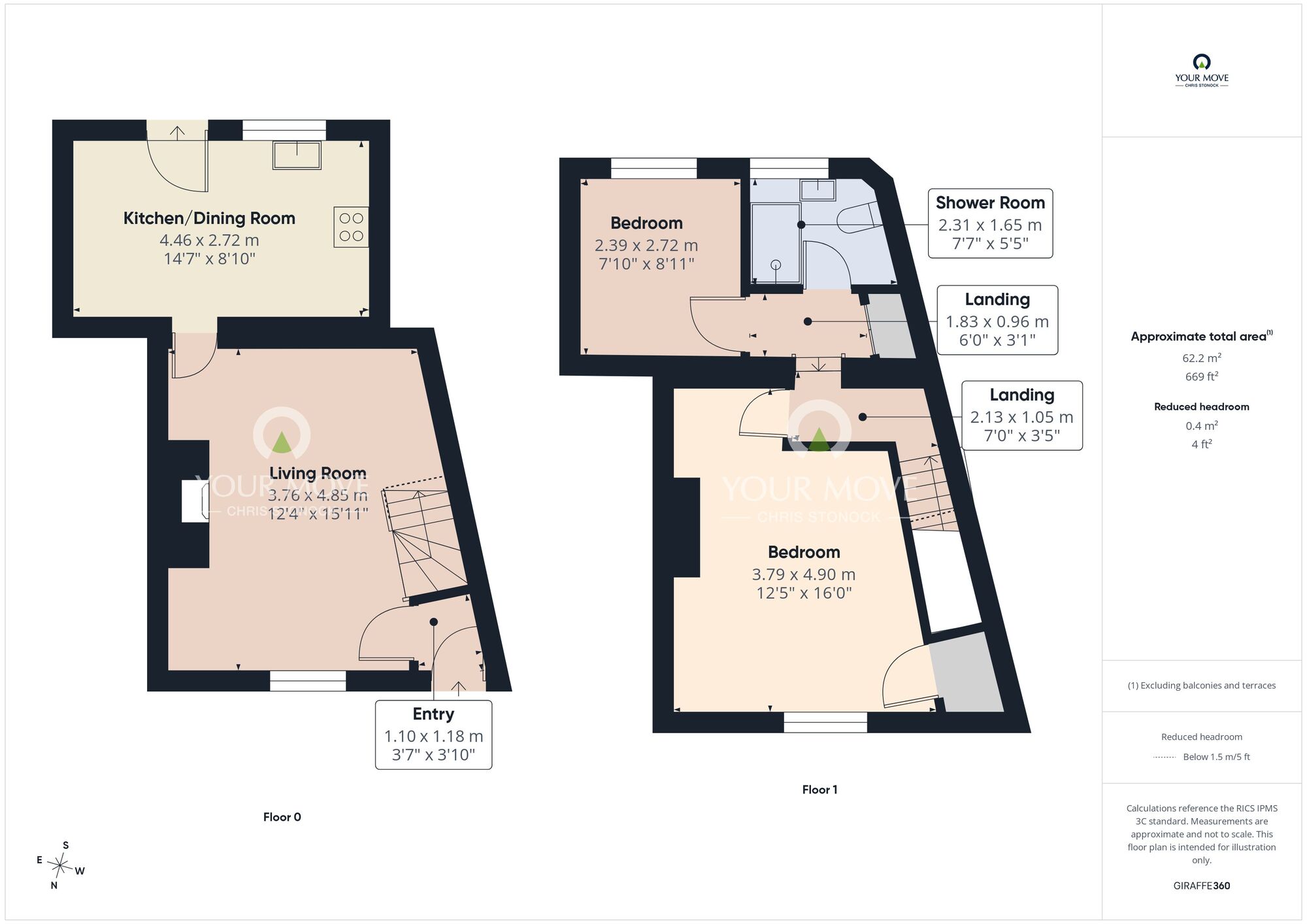 Floorplan of 2 bedroom Mid Terrace House for sale, Gaweswell Terrace, Newbottle, Houghton Le Spring, Tyne and Wear, DH4