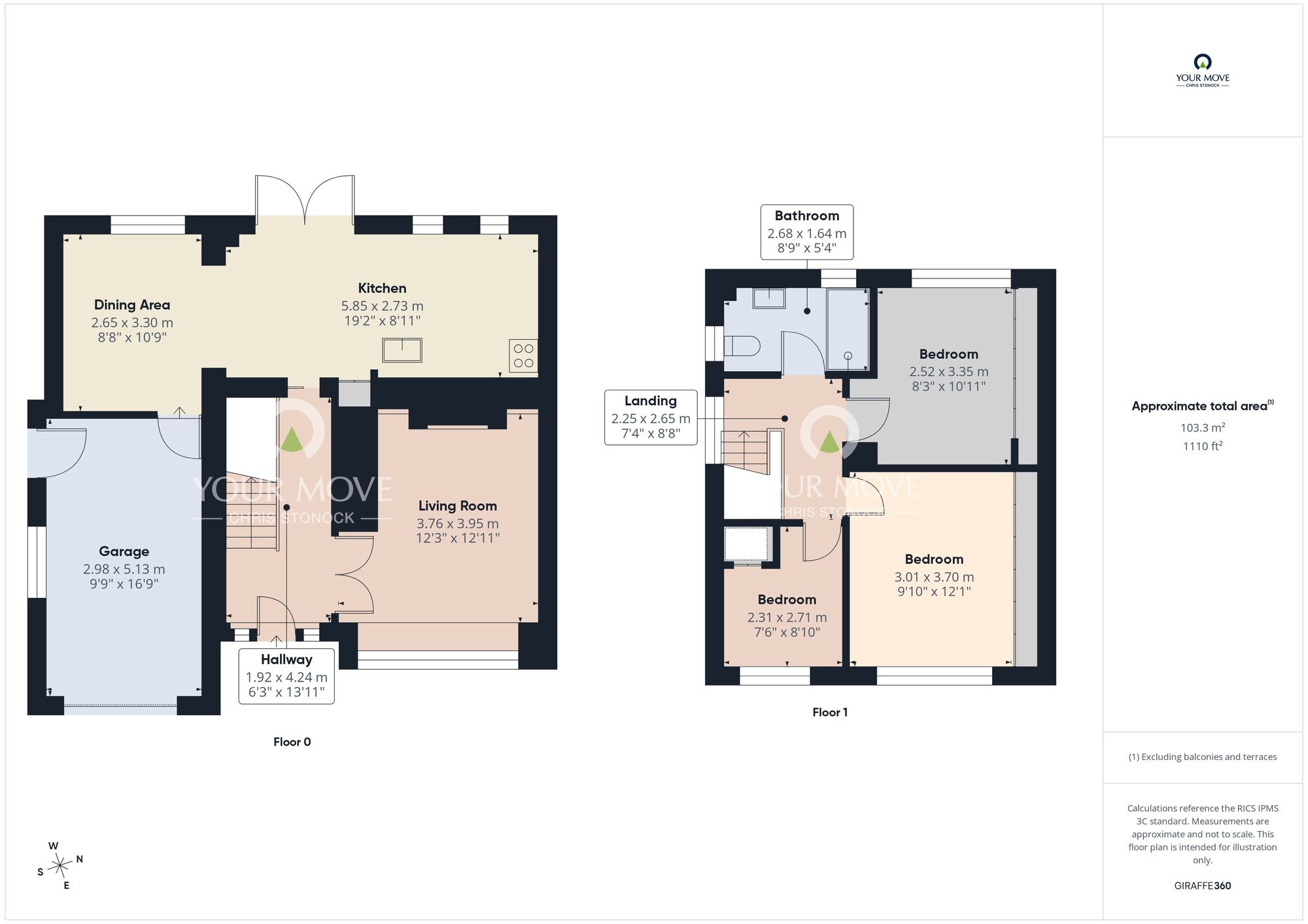 Floorplan of 3 bedroom Semi Detached House for sale, Bailey Way, Hetton-le-Hole, Tyne and Wear, DH5