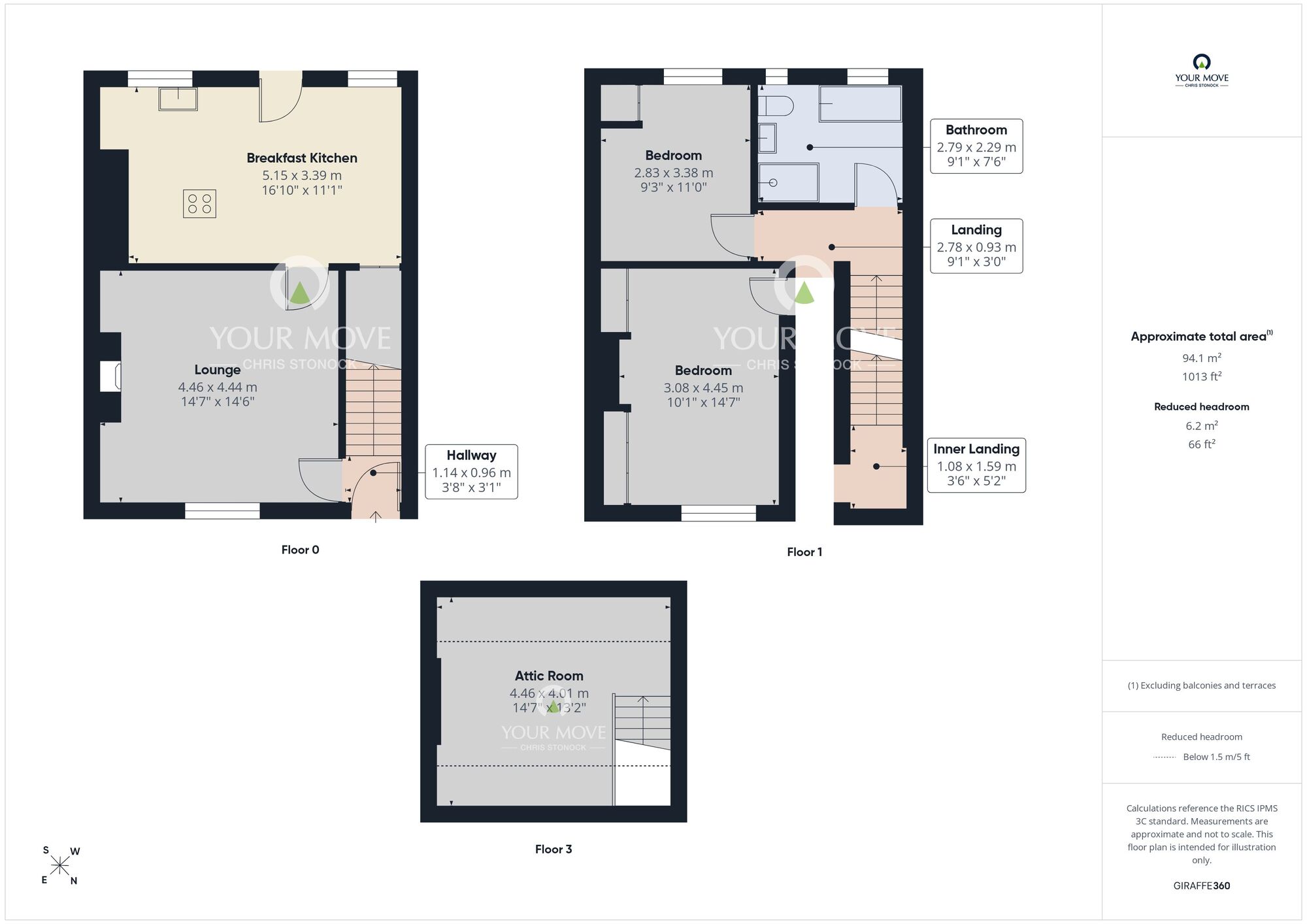 Floorplan of 2 bedroom End Terrace House for sale, Bankside, Castle Eden, Durham, TS27