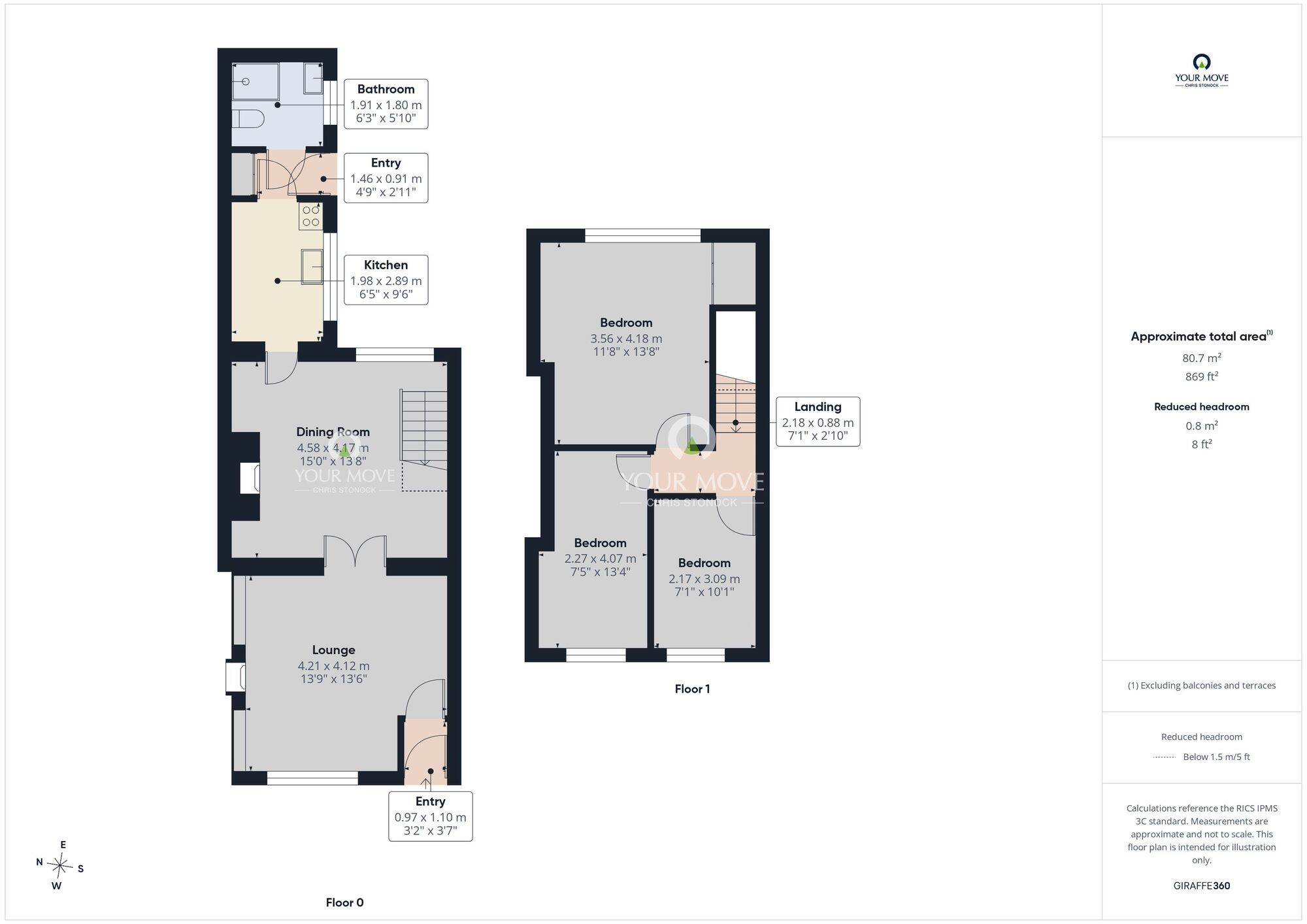 Floorplan of 3 bedroom Mid Terrace House for sale, Scotts Terrace, Hetton-le-Hole, Tyne and Wear, DH5