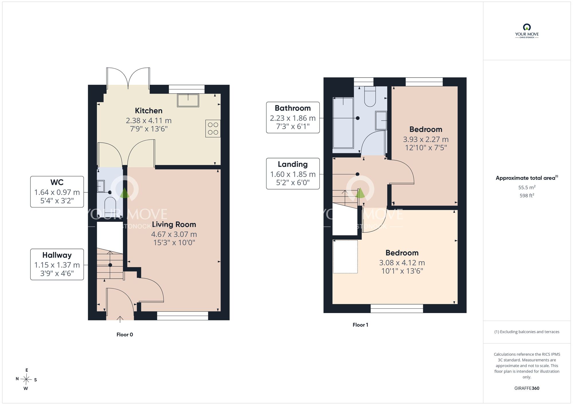 Floorplan of 2 bedroom Semi Detached House for sale, Green Lane, Hetton-le-Hole, Tyne and Wear, DH5