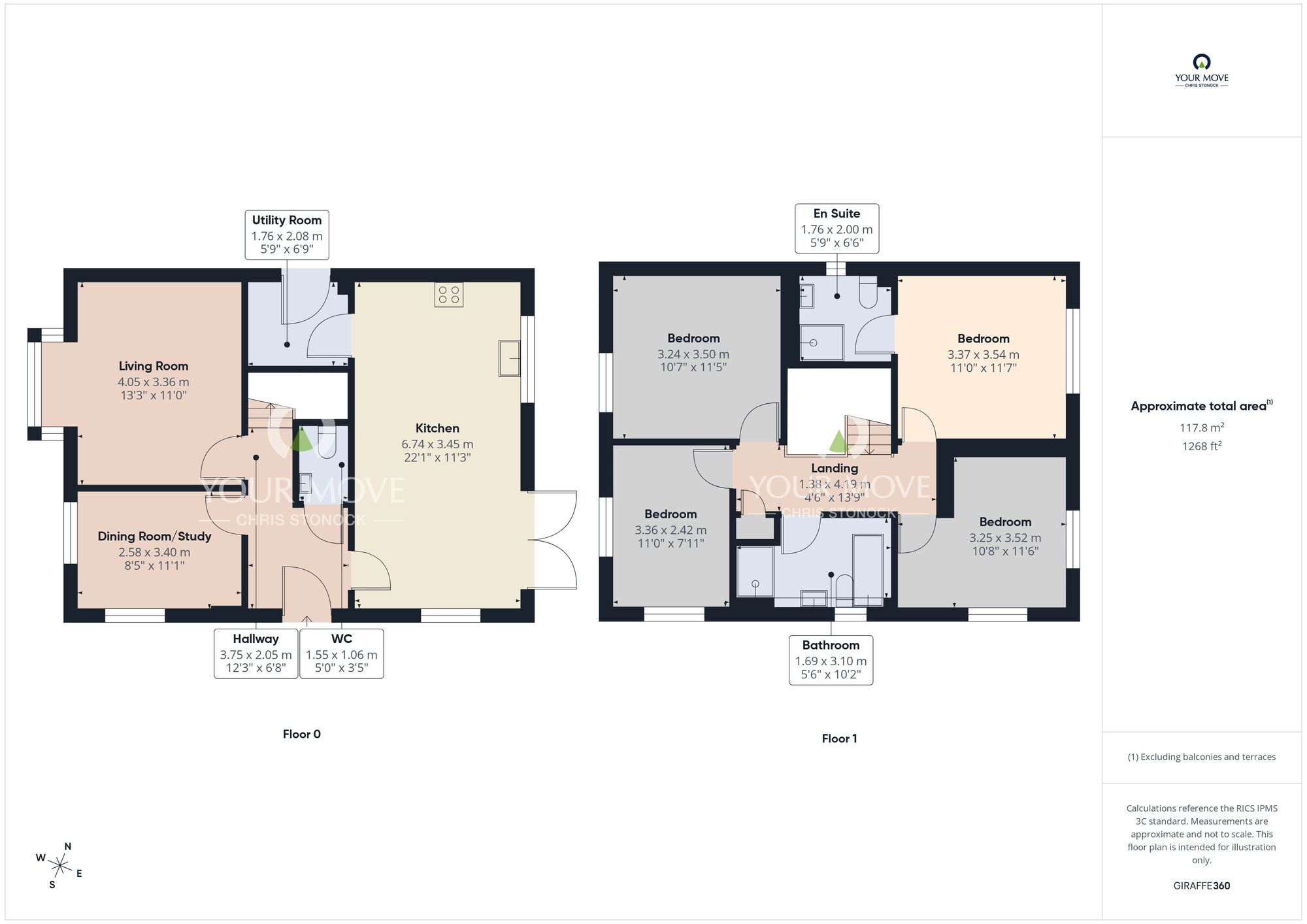 Floorplan of 4 bedroom Detached House for sale, Starling Way, Seaham Garden Village, Seaham, SR7