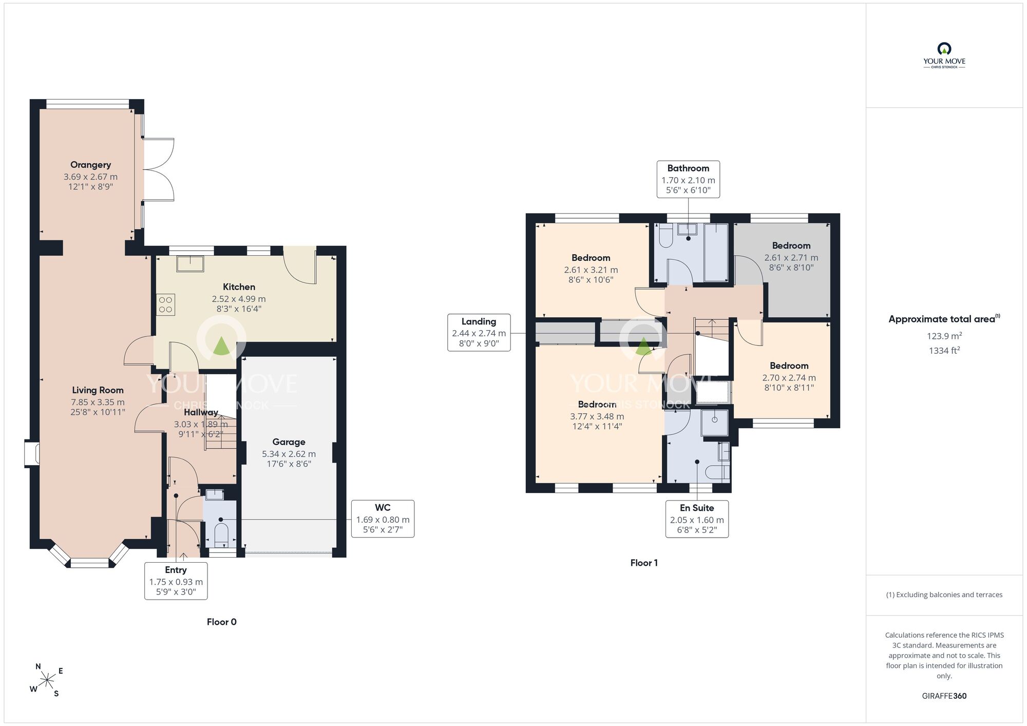 Floorplan of 4 bedroom Detached House for sale, Chingford Close, Penshaw, Tyne and Wear, DH4