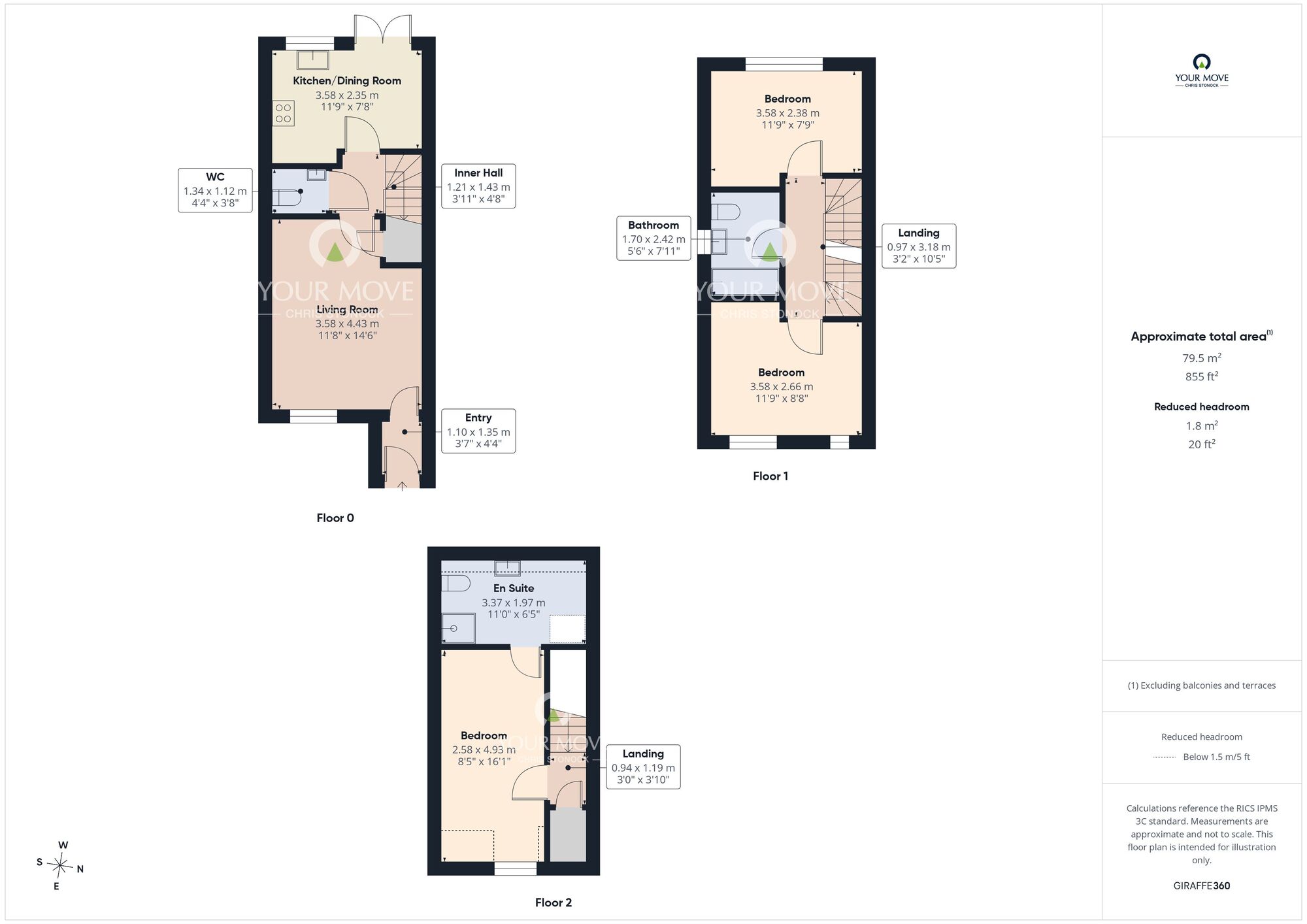 Floorplan of 3 bedroom Semi Detached House for sale, Monarch Road, Houghton Le Spring, Tyne and Wear, DH4