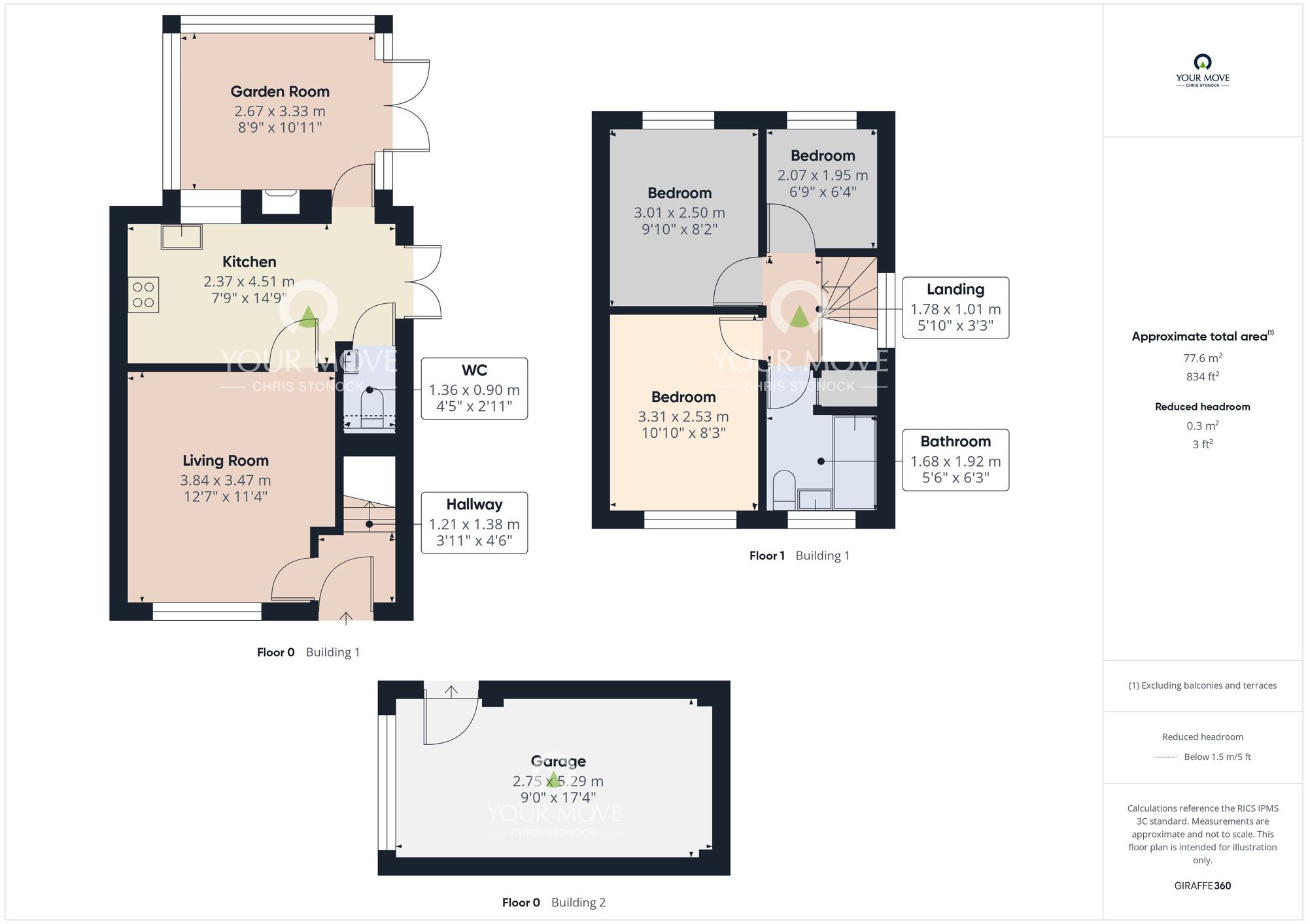 Floorplan of 3 bedroom Semi Detached House for sale, Coptleigh, Houghton Le Spring, Tyne and Wear, DH5