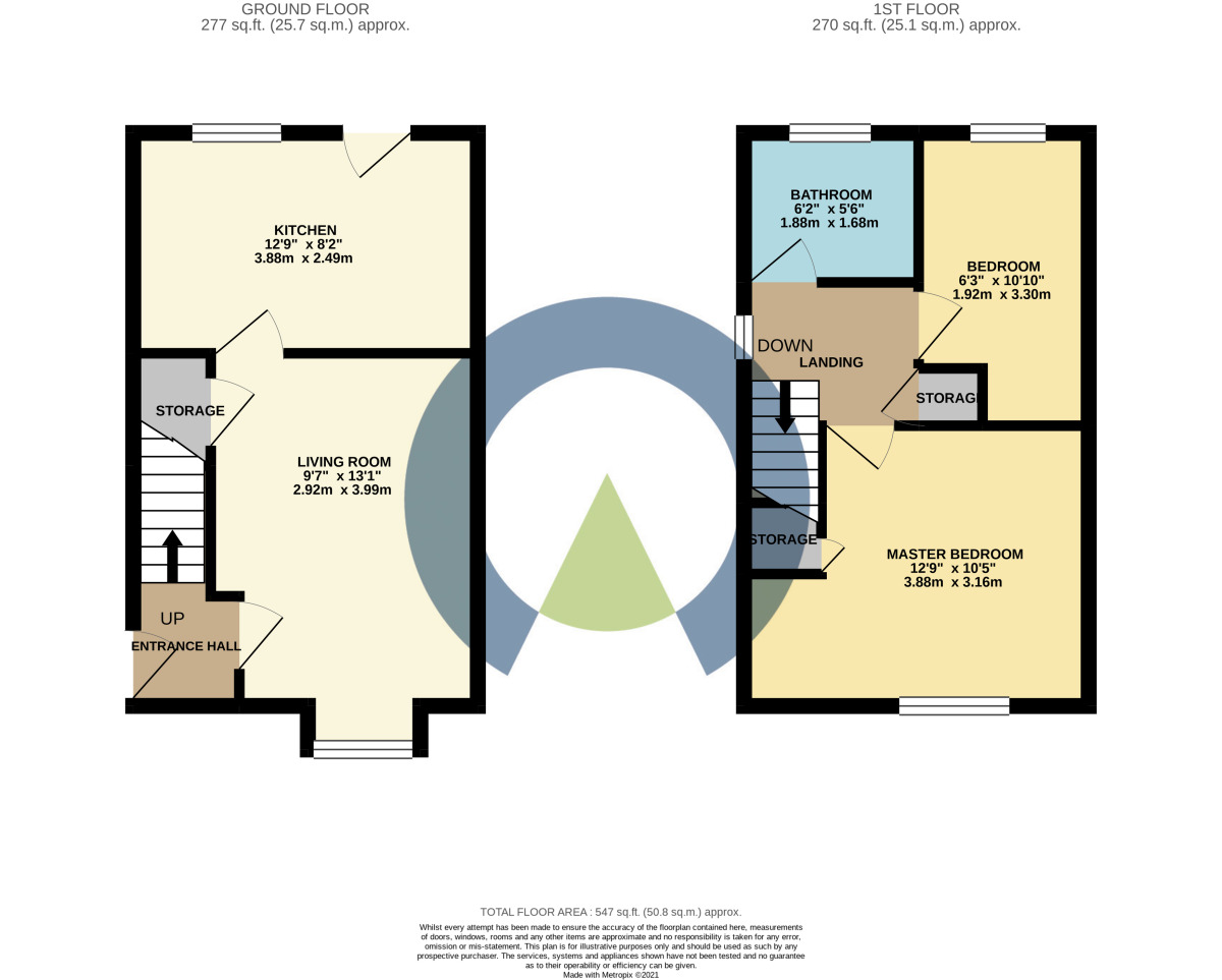 Floorplan of 2 bedroom Semi Detached House to rent, Sycamore Close, Kettering, Northamptonshire, NN16