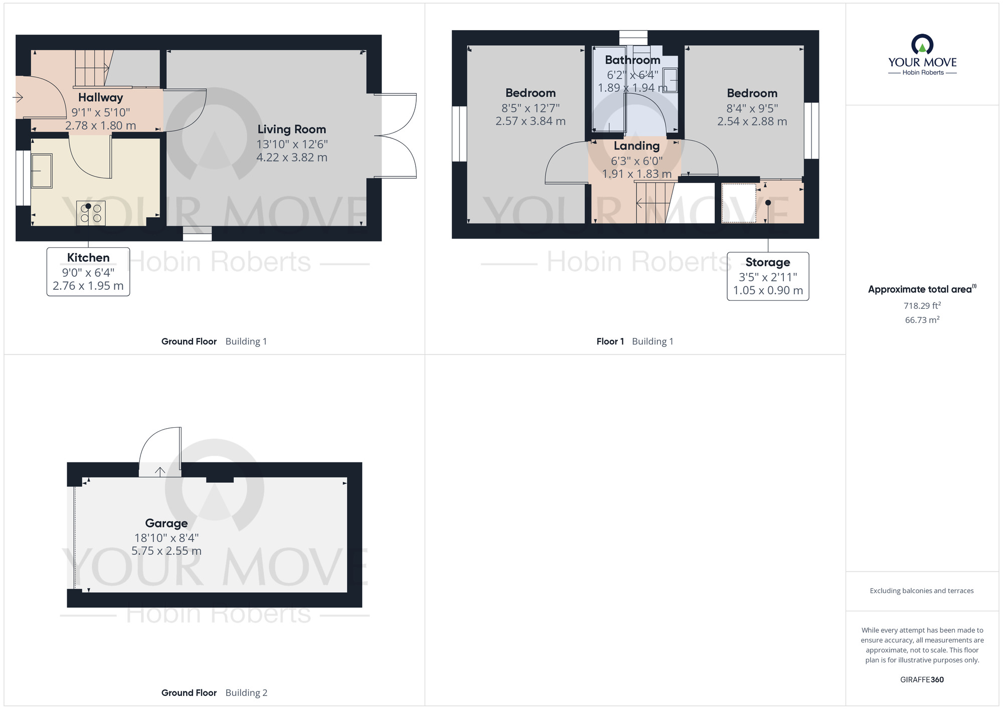 Floorplan of 2 bedroom Semi Detached House to rent, Lupin Close, Kettering, Northamptonshire, NN16
