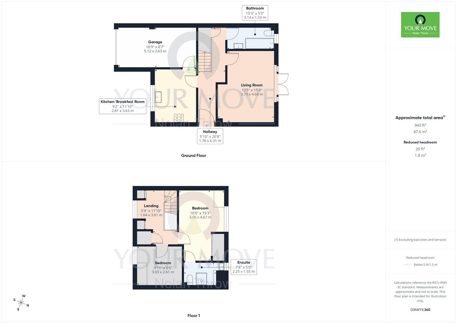 Floorplan of 2 bedroom Semi Detached House to rent, Battles Close, Cranford, Northamptonshire, NN14