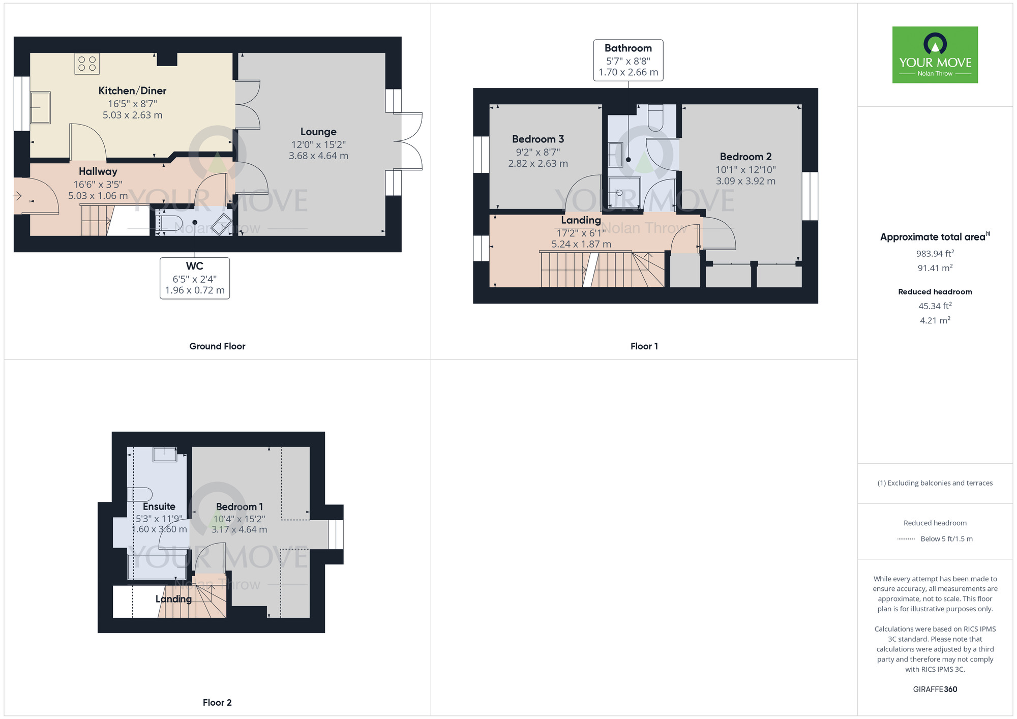 Floorplan of 3 bedroom Mid Terrace House to rent, Kettering Road, Rothwell, Northamptonshire, NN14