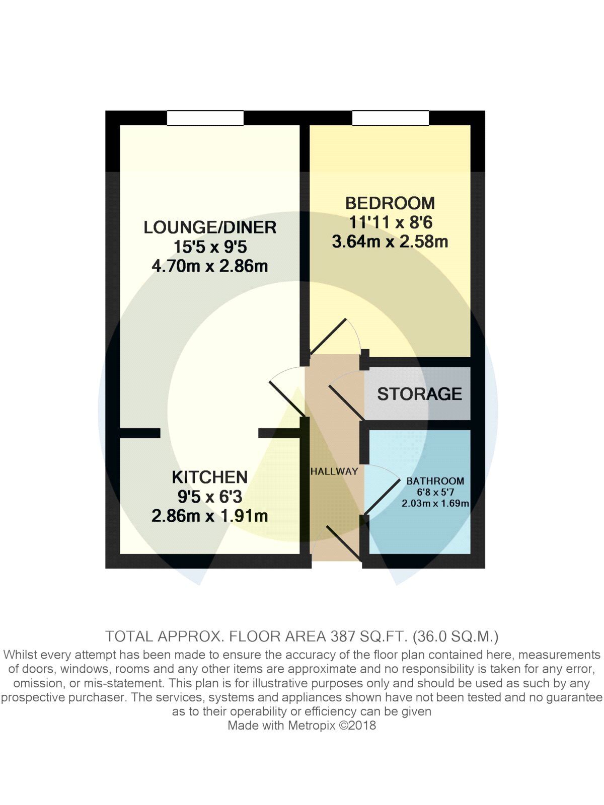 Floorplan of 1 bedroom  Flat to rent, Reservoir Road, Kettering, Northamptonshire, NN16