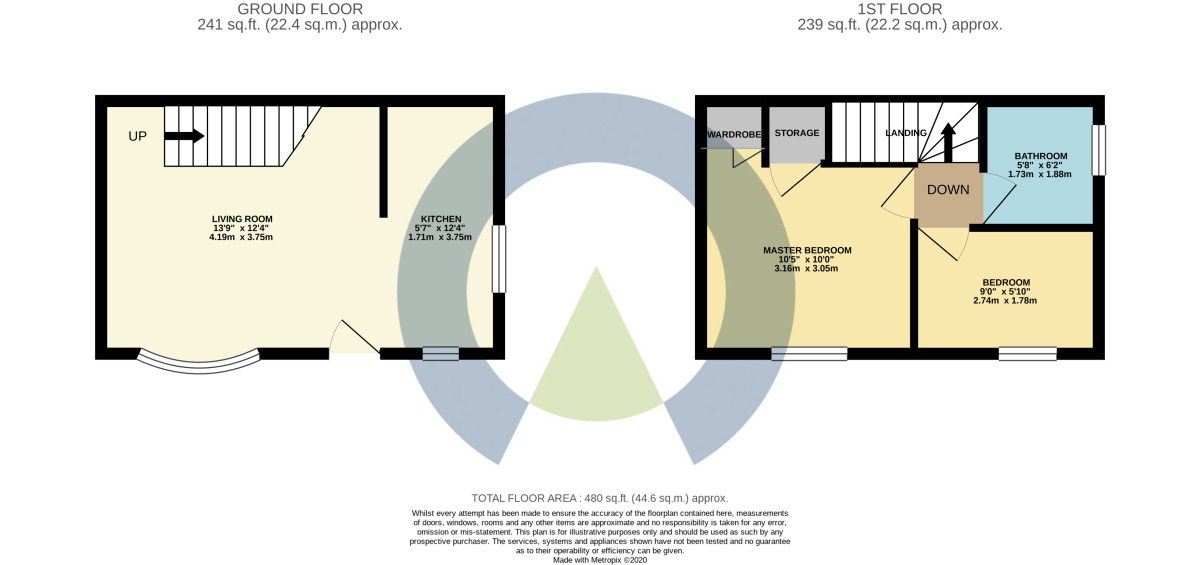Floorplan of 2 bedroom Mid Terrace House to rent, Avondale Mews, Kettering, Northamptonshire, NN16