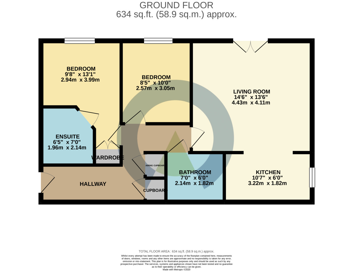 Floorplan of 2 bedroom  Flat to rent, Proclamation Avenue, Rothwell, Northamptonshire, NN14