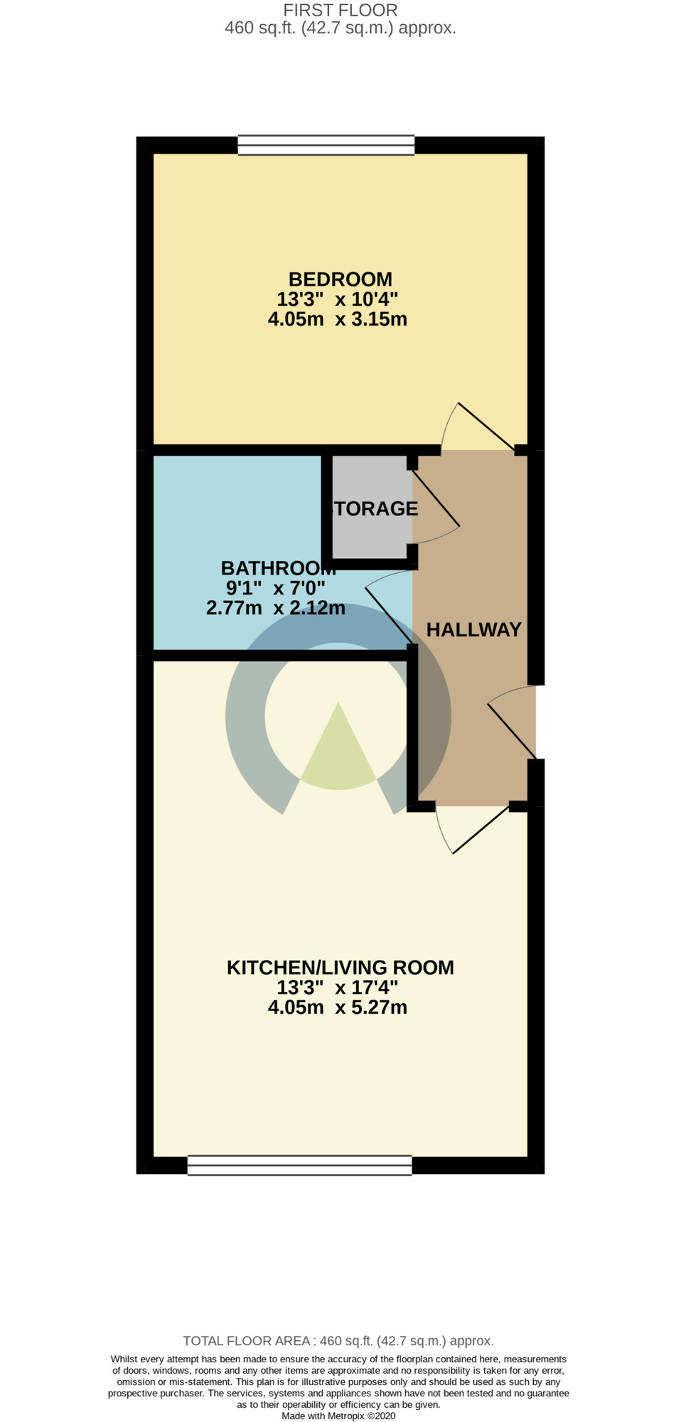 Floorplan of 1 bedroom Flat to rent, Station Road, Kettering, Northamptonshire, NN15
