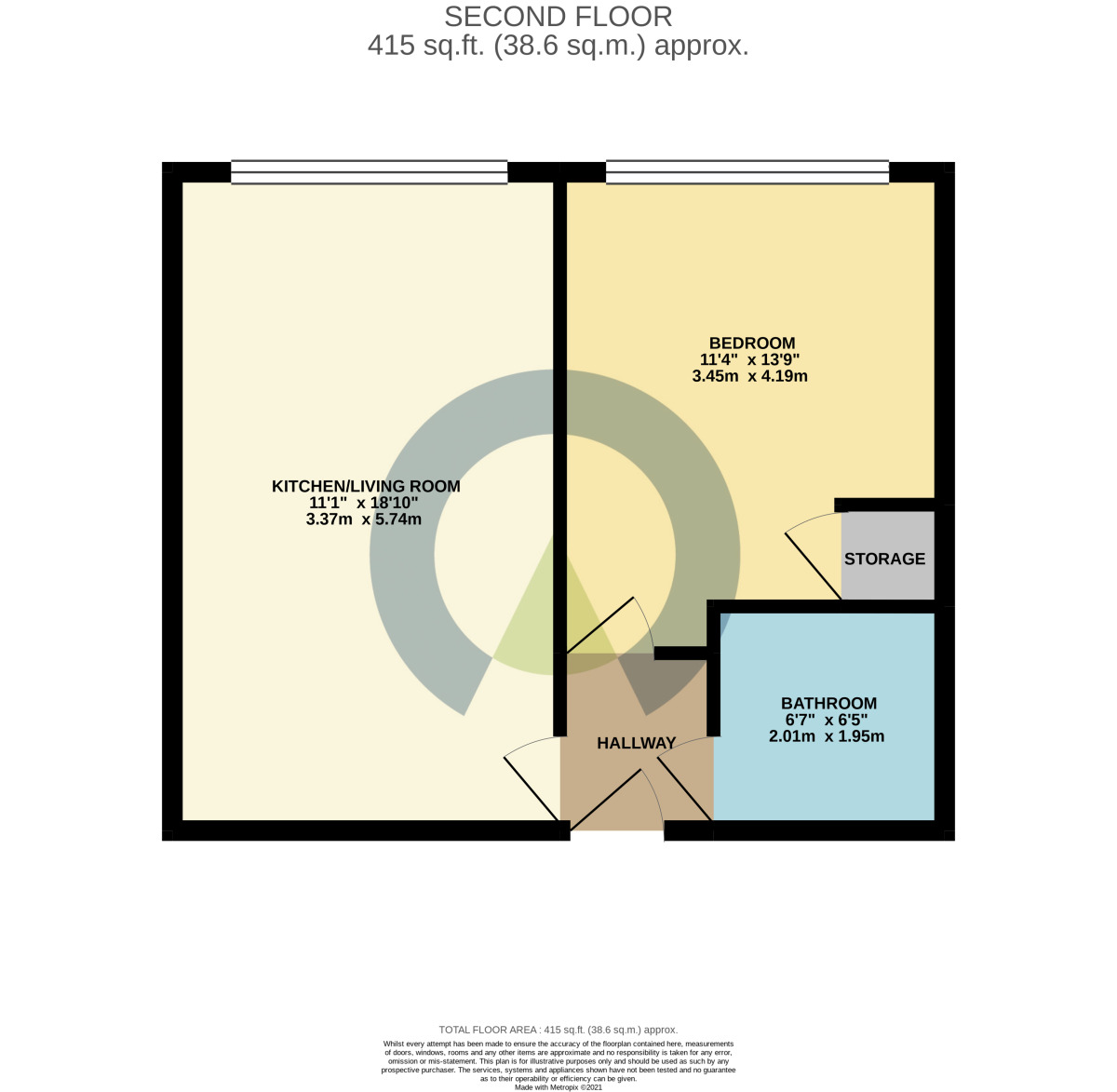 Floorplan of 1 bedroom  Flat to rent, Station Road, Kettering, NN15