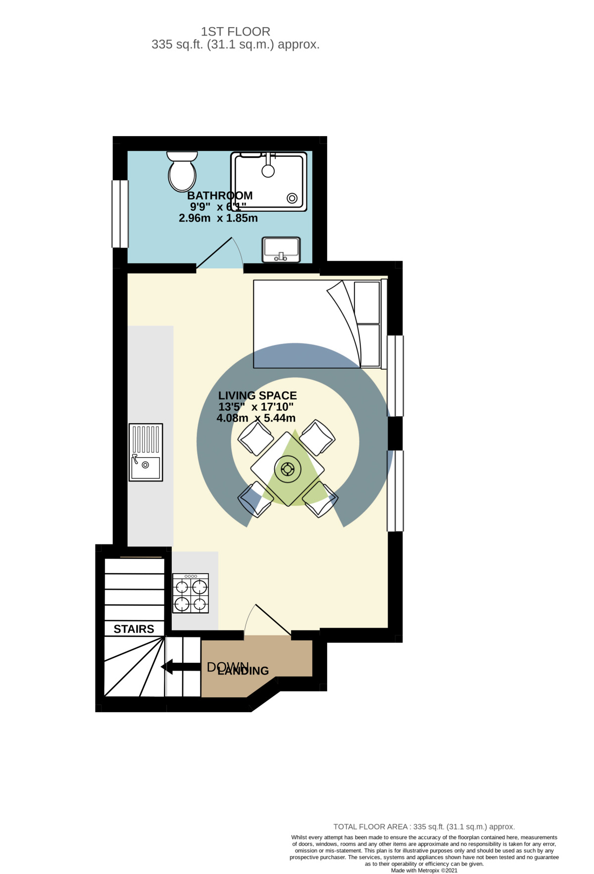 Floorplan of Flat to rent, Montagu Street, Kettering, Northamptonshire, NN16