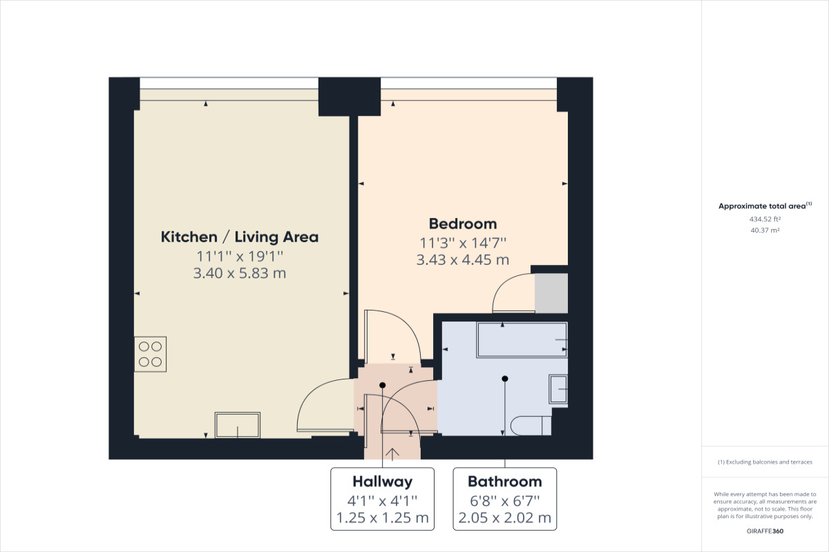 Floorplan of 1 bedroom Flat to rent, 8-12 Station Road, Kettering, NN15