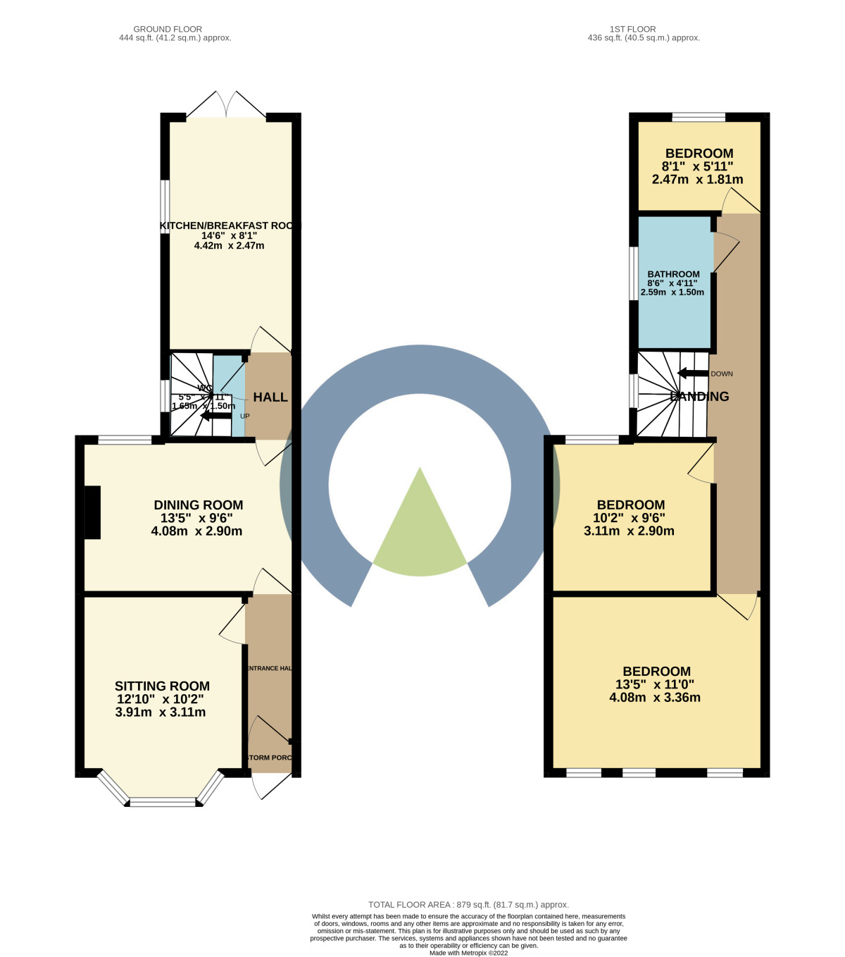 Floorplan of 3 bedroom Semi Detached House to rent, Kingsley Avenue, Kettering, Northamptonshire, NN16