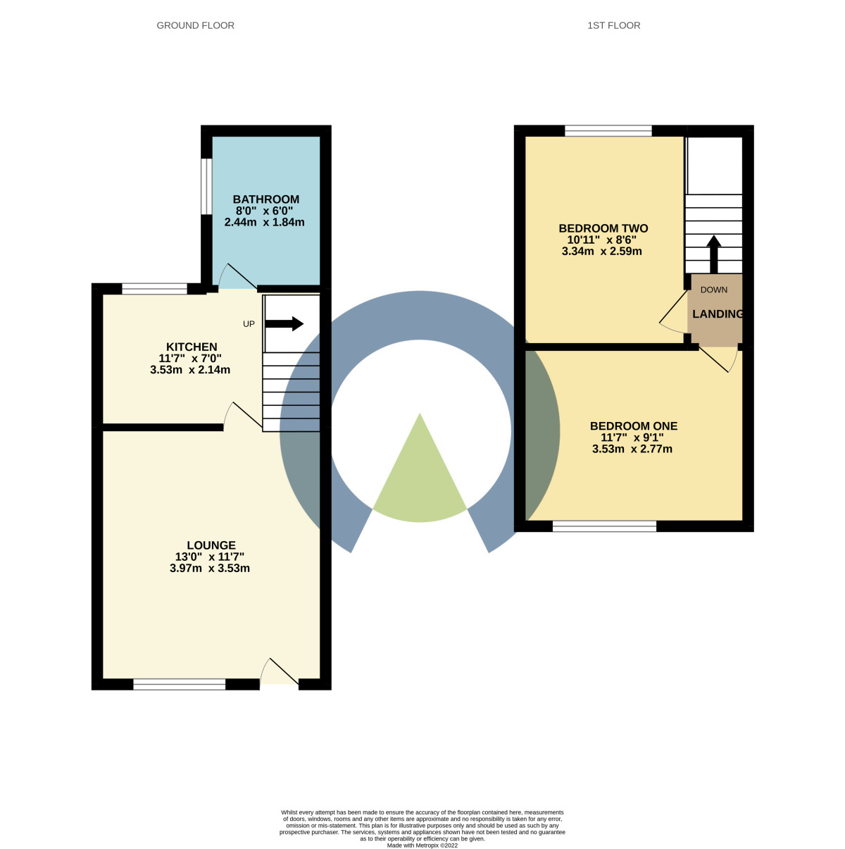 Floorplan of 2 bedroom Mid Terrace House to rent, Havelock Street, Kettering, Northamptonshire, NN16