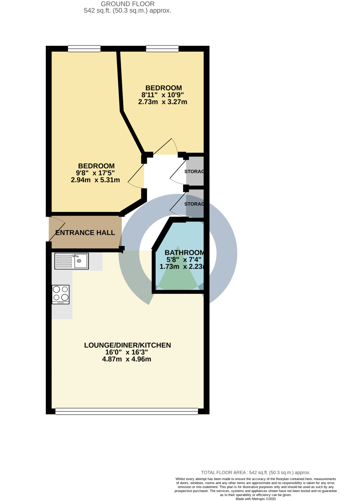 Floorplan of 2 bedroom Flat to rent, Station Road, Kettering, Northamptonshire, NN15