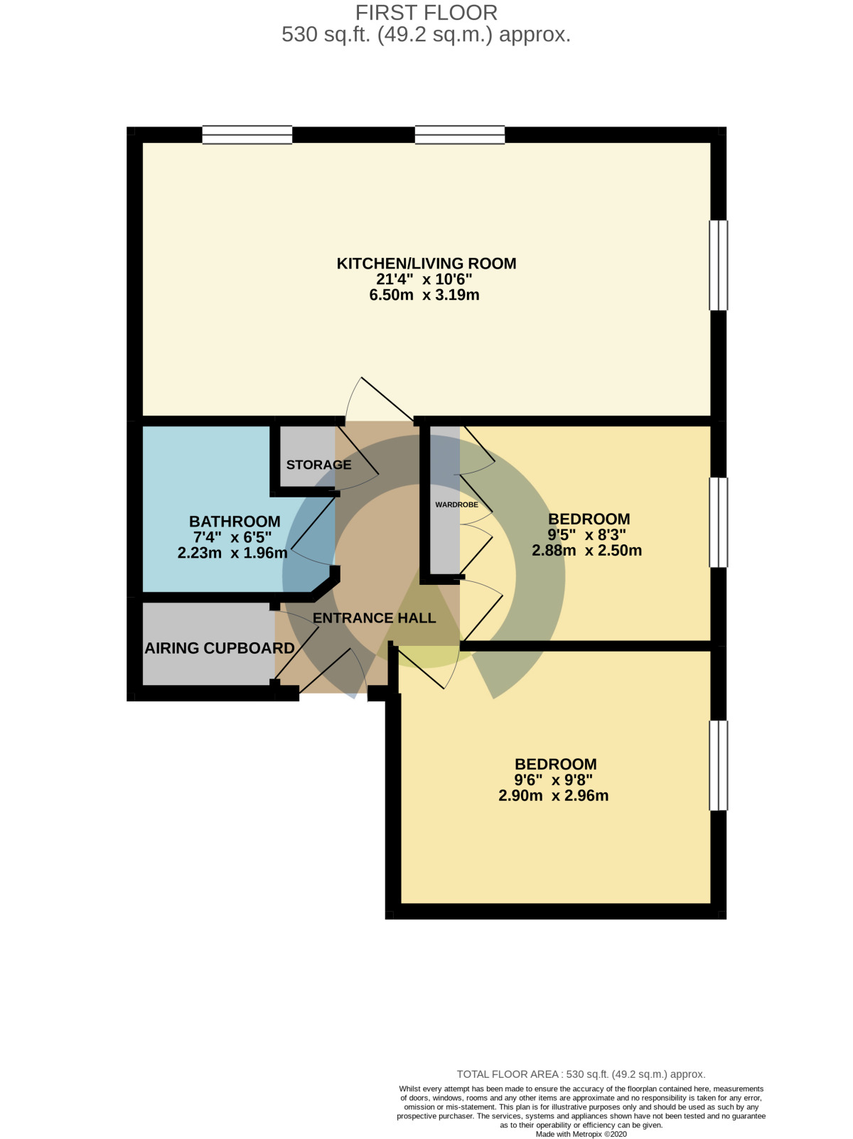 Floorplan of 2 bedroom  Flat to rent, Castle Street, Wellingborough, Northamptonshire, NN8