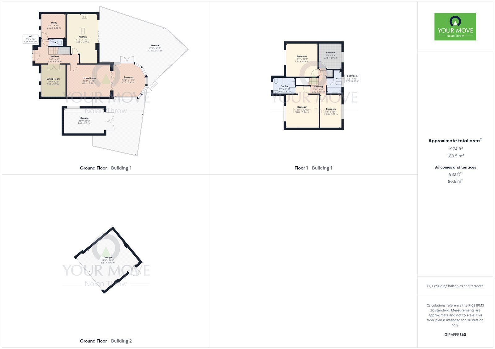 Floorplan of 4 bedroom Detached House for sale, Norris Close, Kettering, North Northamptonshire, NN15