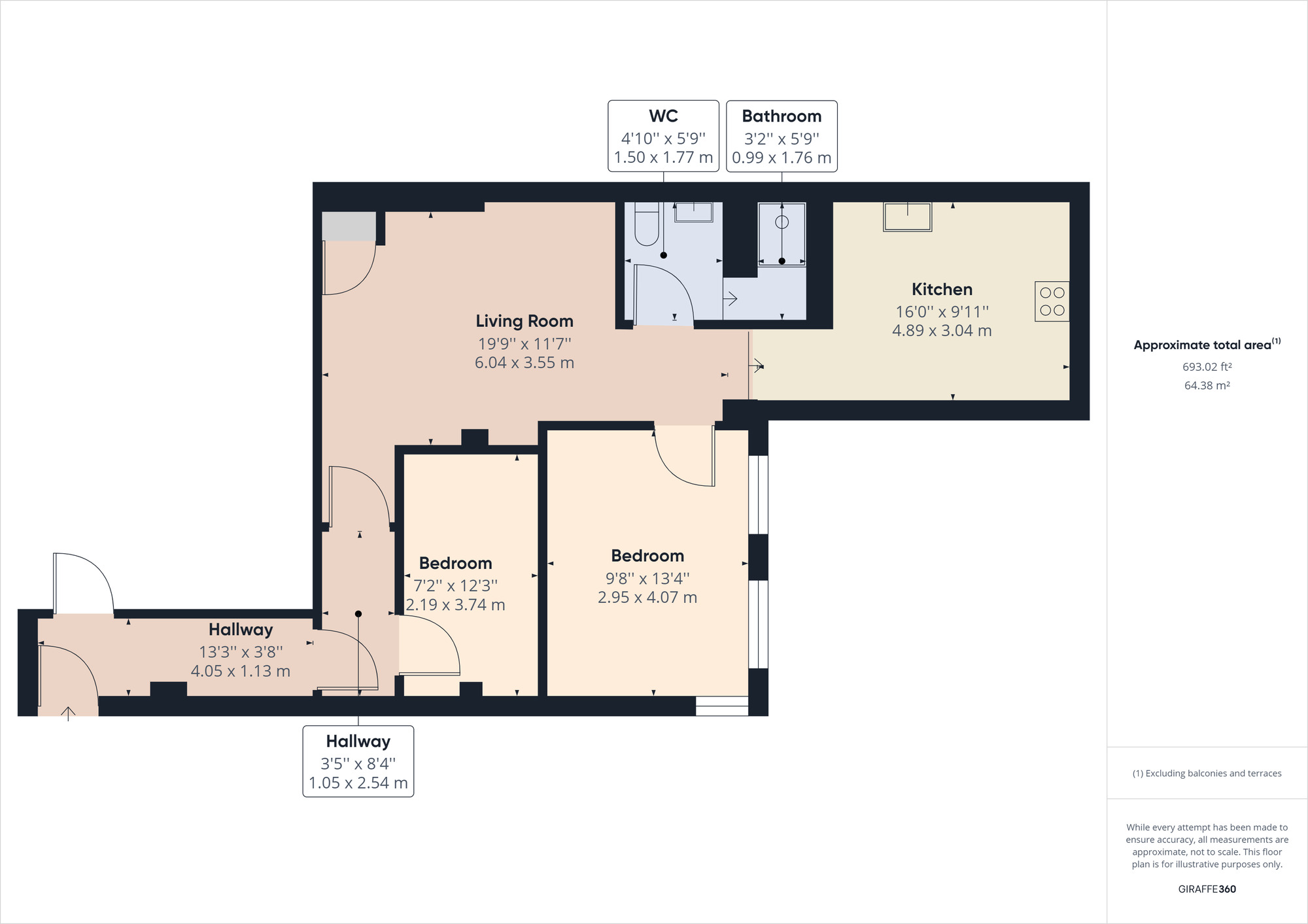 Floorplan of 2 bedroom  Flat to rent, Tresham Street, Kettering, NN16