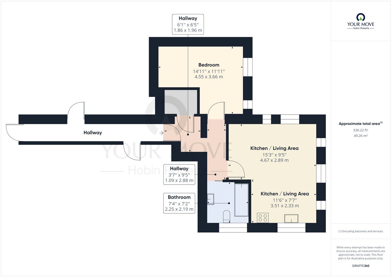 Floorplan of 1 bedroom  Flat for sale, Weldon Road, Corby, NN17