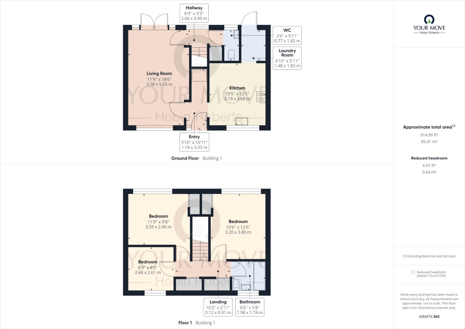 Floorplan of 3 bedroom Semi Detached House to rent, Whiteford Drive, Kettering, NN15