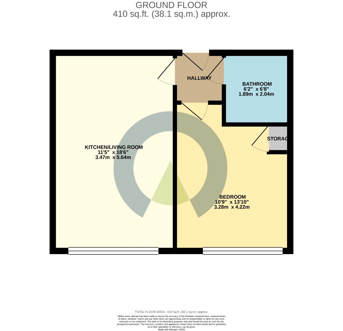 Floorplan of 1 bedroom  Flat to rent, Station Road, Kettering, NN15
