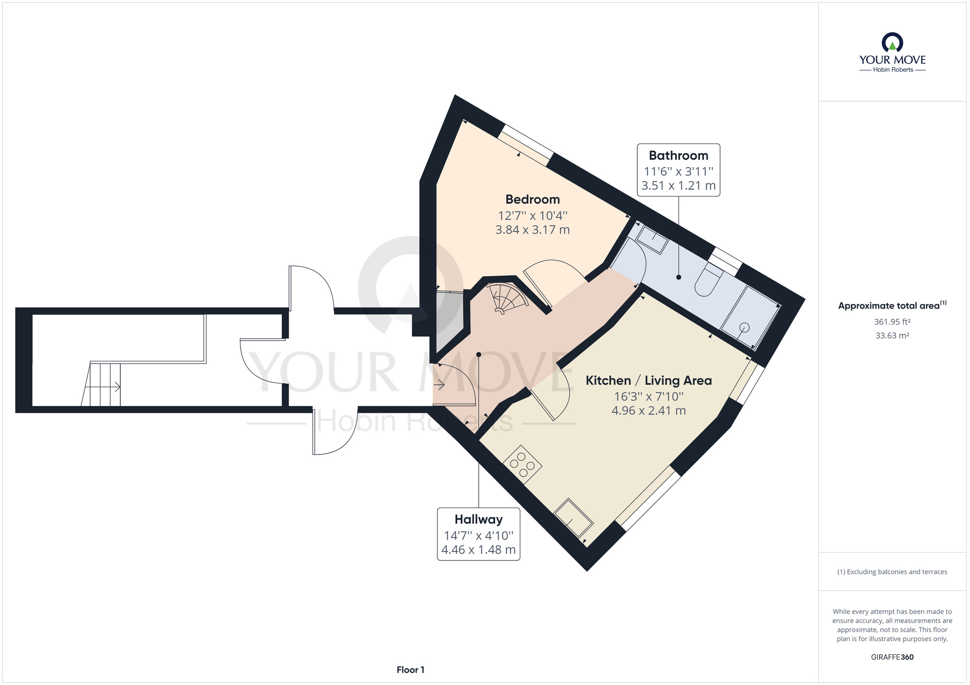 Floorplan of 2 bedroom  Flat for sale, Regent Street, Kettering, NN16