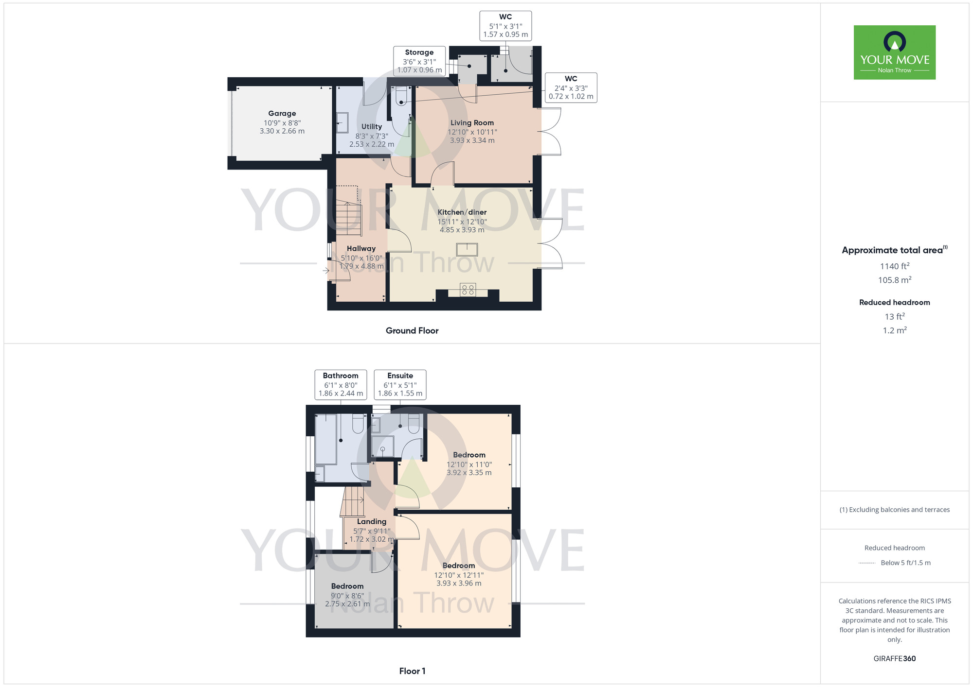 Floorplan of 3 bedroom Detached House for sale, Meeting Lane, Burton Latimer, Kettering, NN15