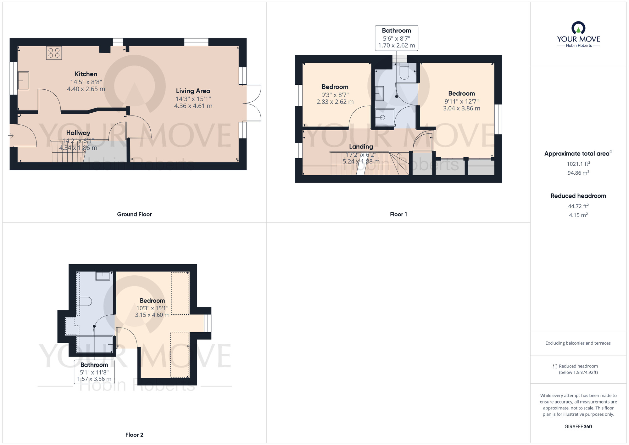 Floorplan of 3 bedroom End Terrace House to rent, Kettering Road, Rothwell, Kettering, NN14