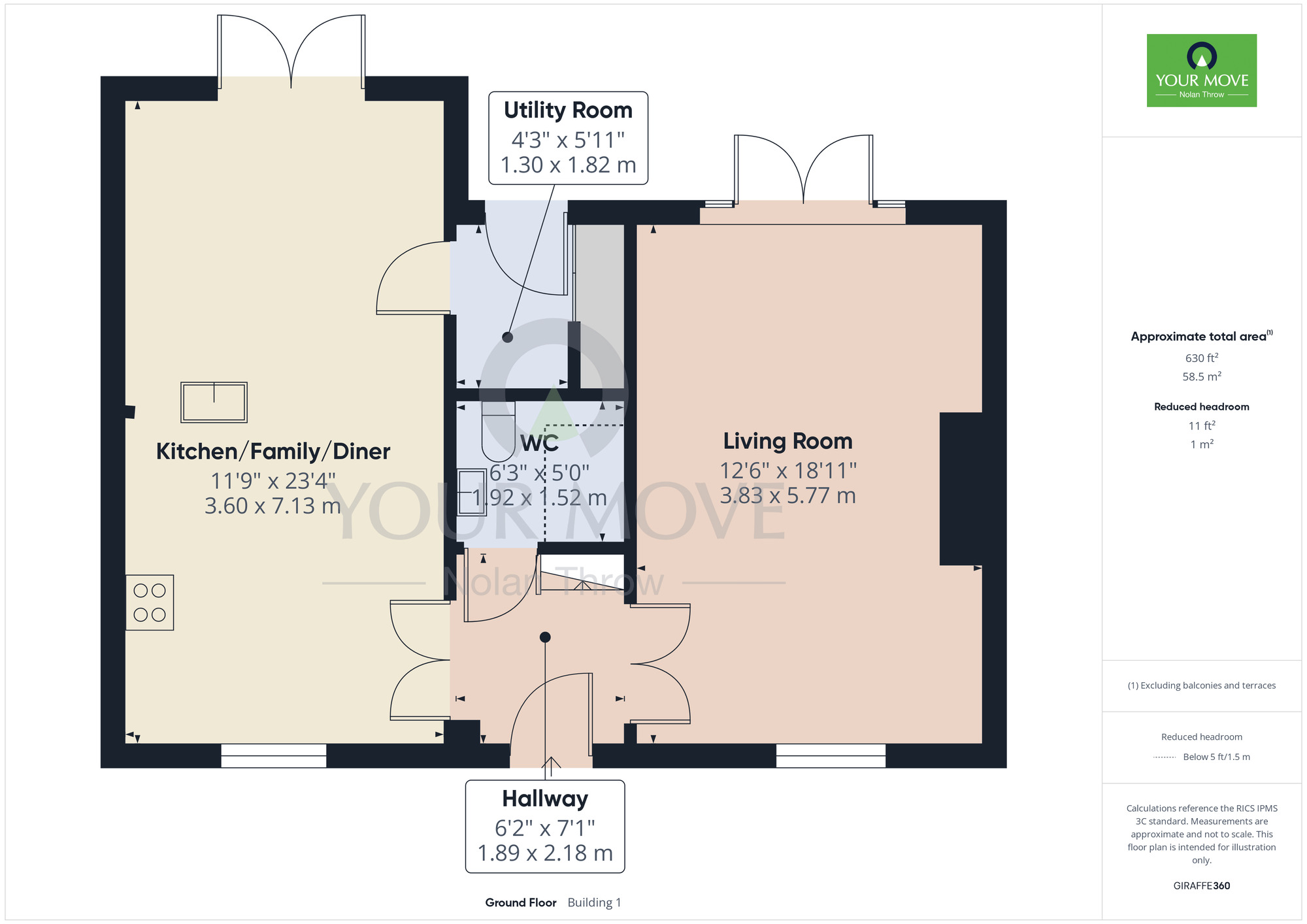 Floorplan of 5 bedroom Detached House for sale, The Jitty, Mawsley, Kettering, NN14