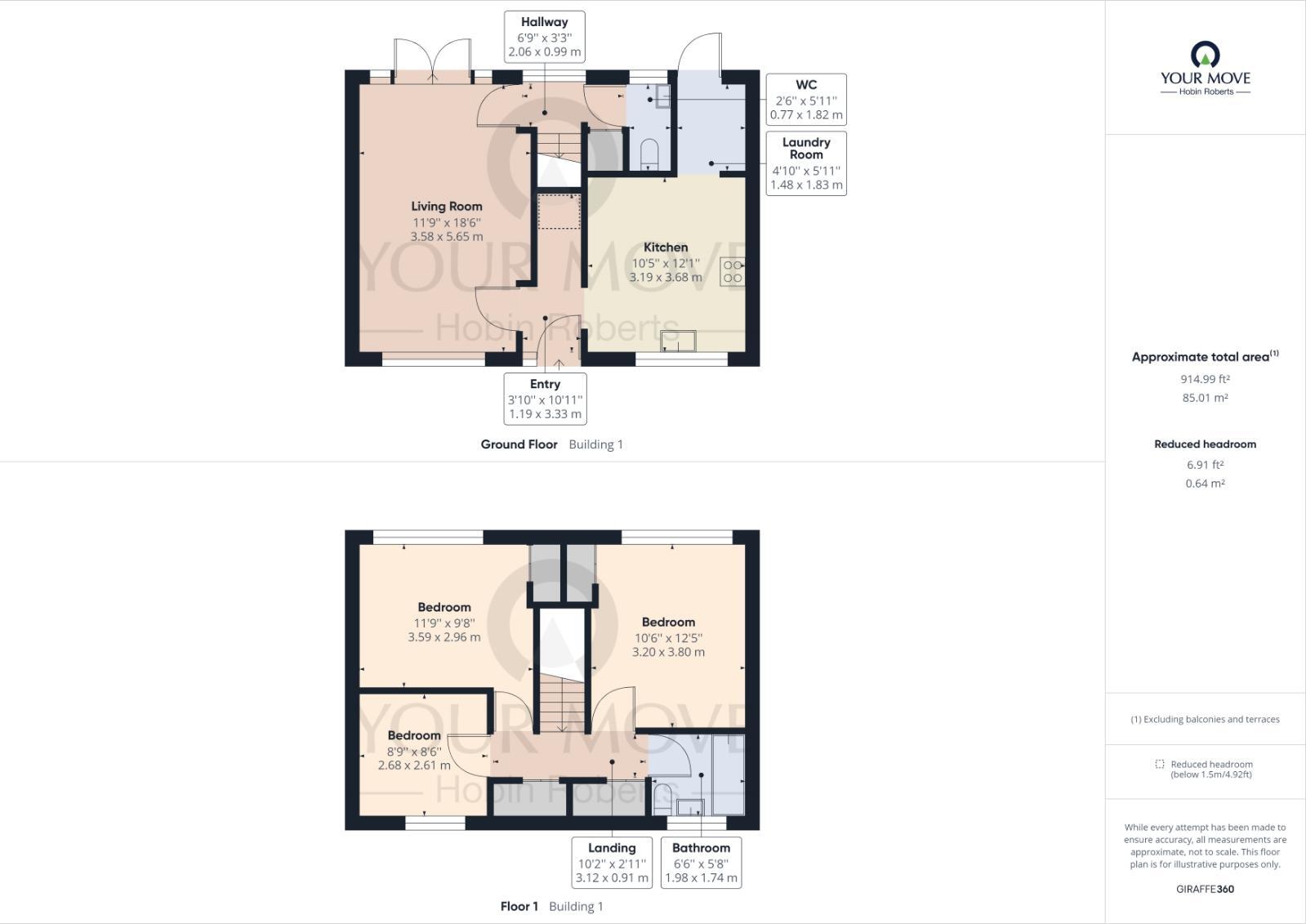 Floorplan of 3 bedroom Semi Detached House to rent, Highfield Road, Kettering, NN15