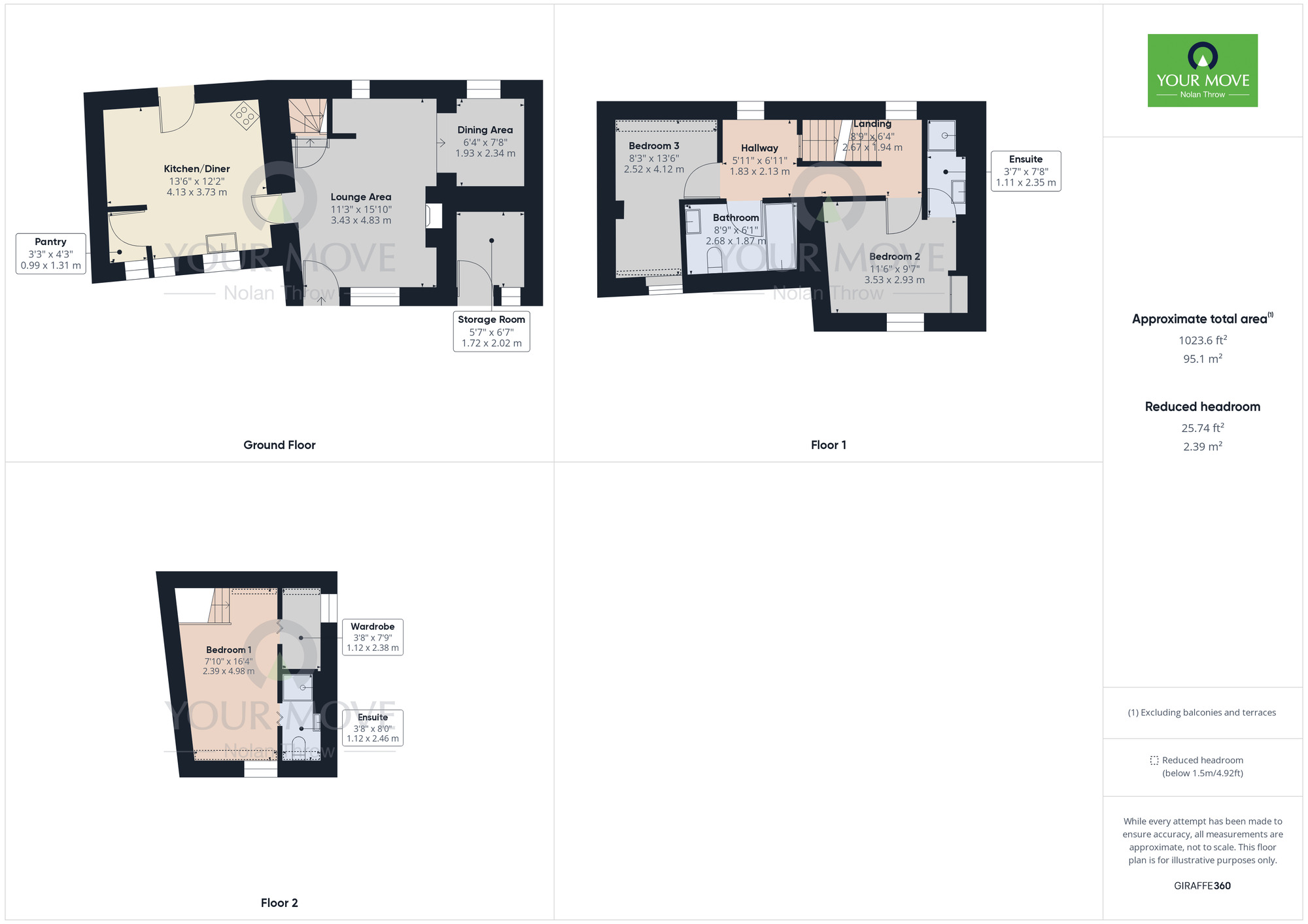 Floorplan of 3 bedroom Detached House for sale, Queen Street, Geddington, Northamptonshire, NN14