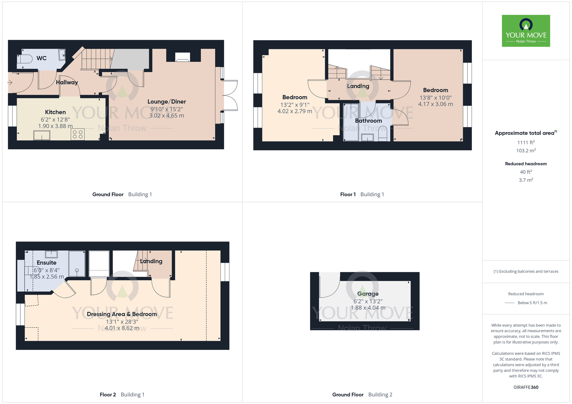 Floorplan of 3 bedroom Semi Detached House for sale, Mardell Way, Overstone Gate, Northampton, NN6