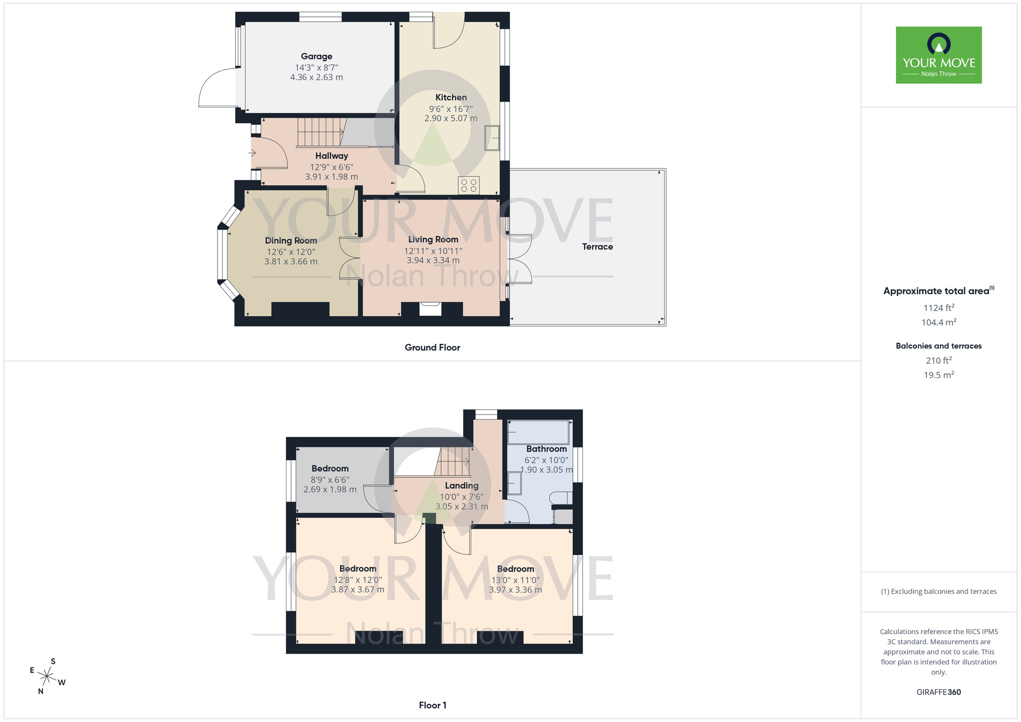 Floorplan of 3 bedroom Semi Detached House for sale, London Road, Kettering, NN15